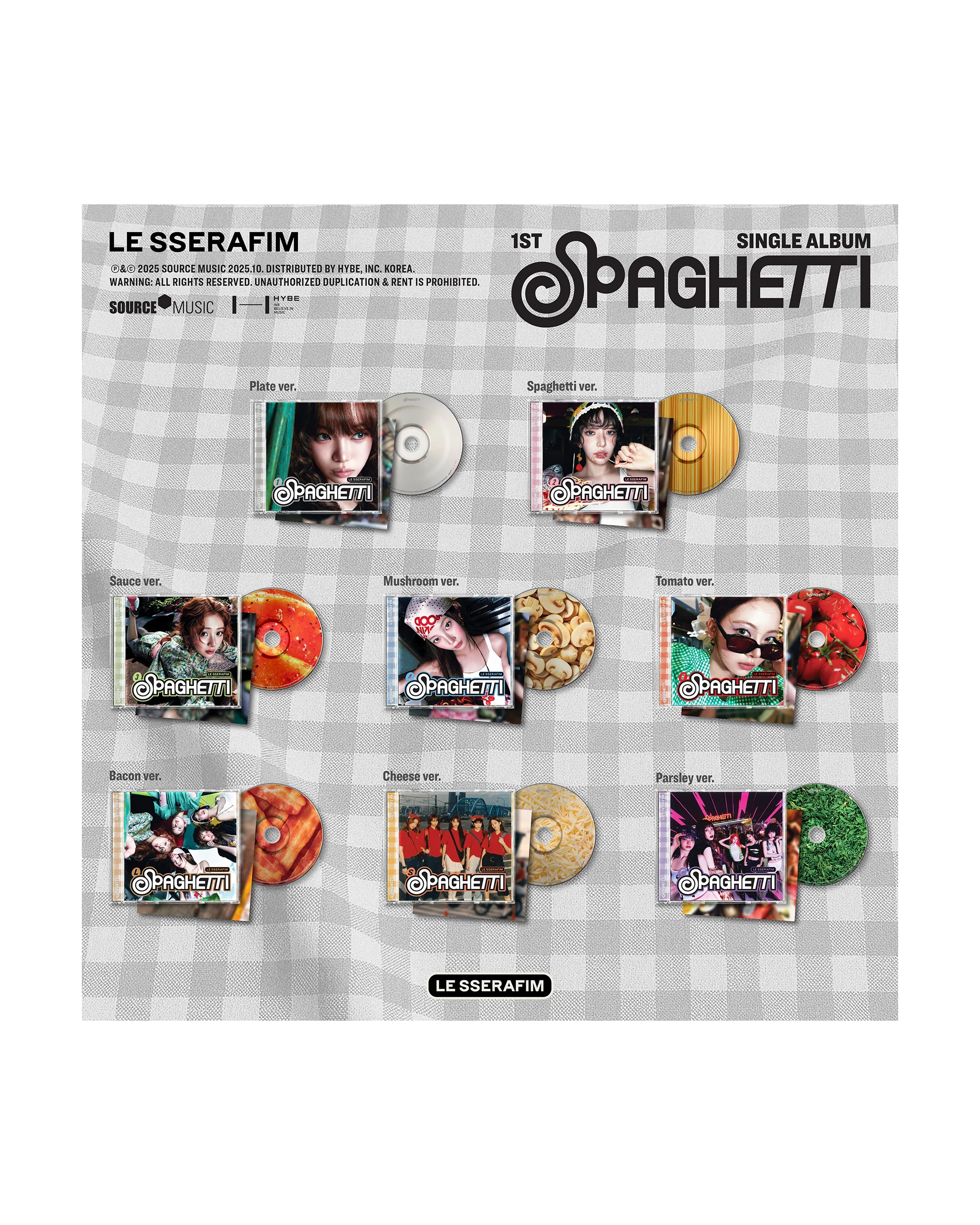 1st Single Album 'SPAGHETTI' Single CD (Bacon ver.) - Image 3