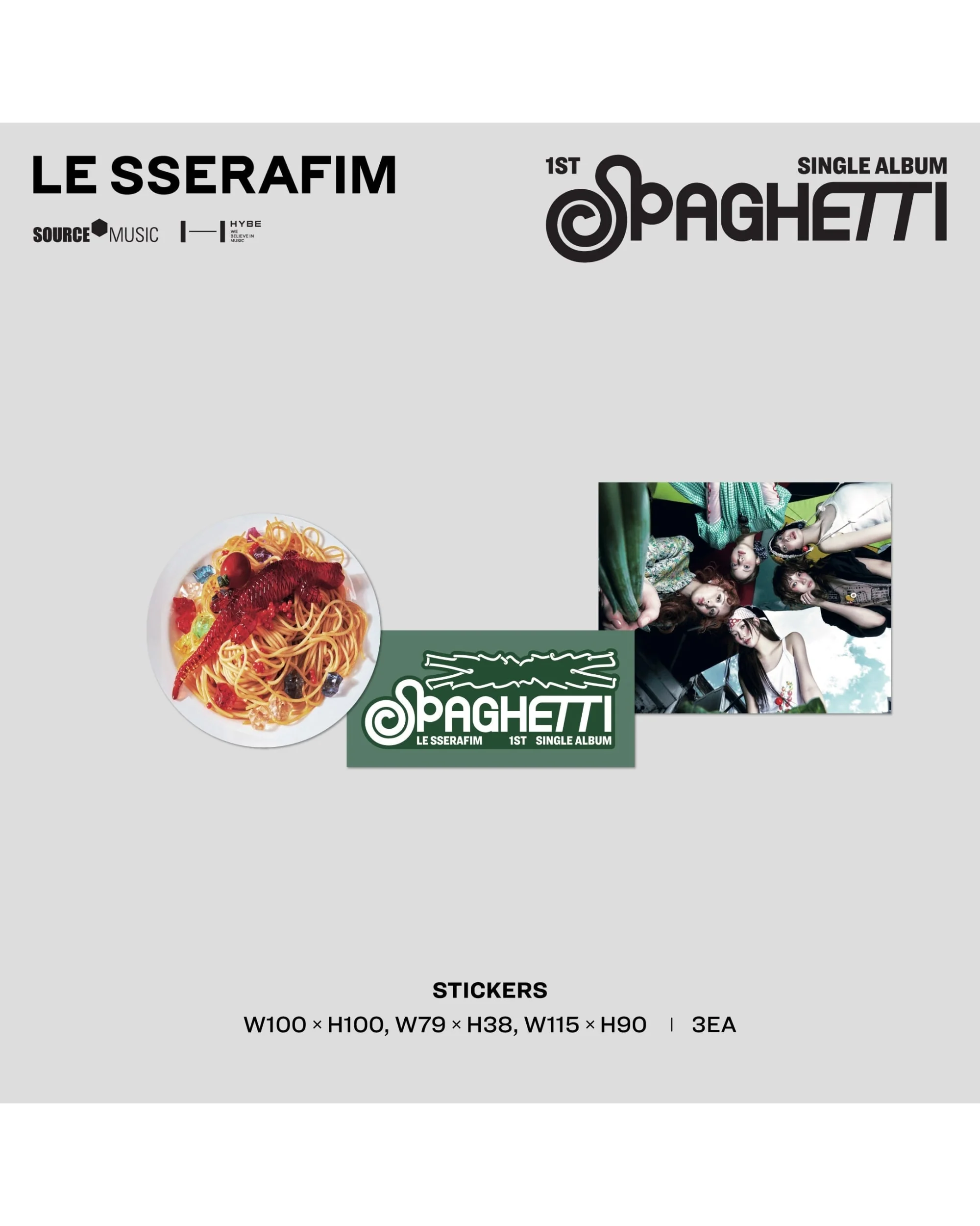 1st Single Album "SPAGHETTI" Vinyl [Tomato Red] (D2C Exclusive) - Image 5