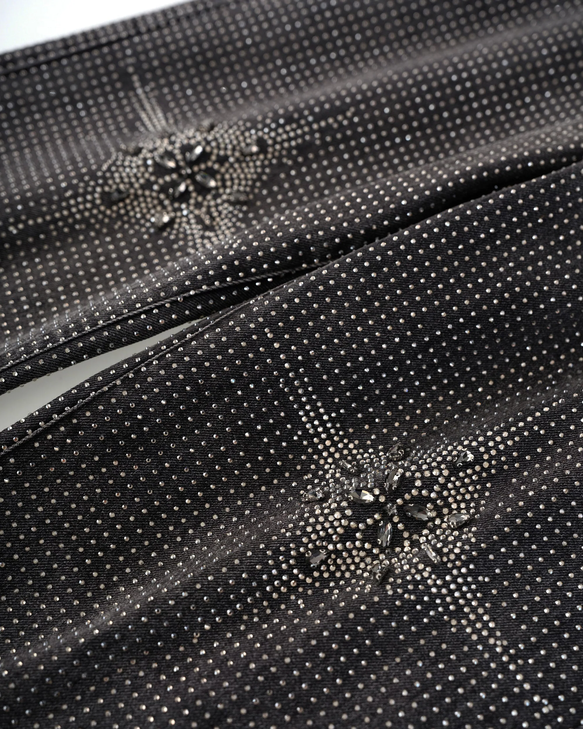 20K Diamond Stellar Denim Pants in Black - Image 9