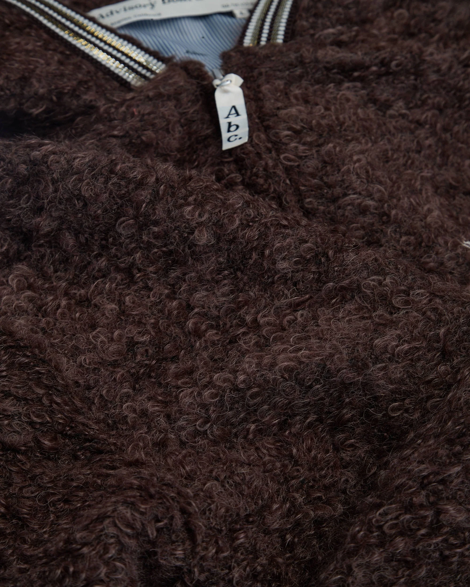 Abc. Fuzzy Wuzzy Bear Zip-Up (Brown)- FW24 - Image 3