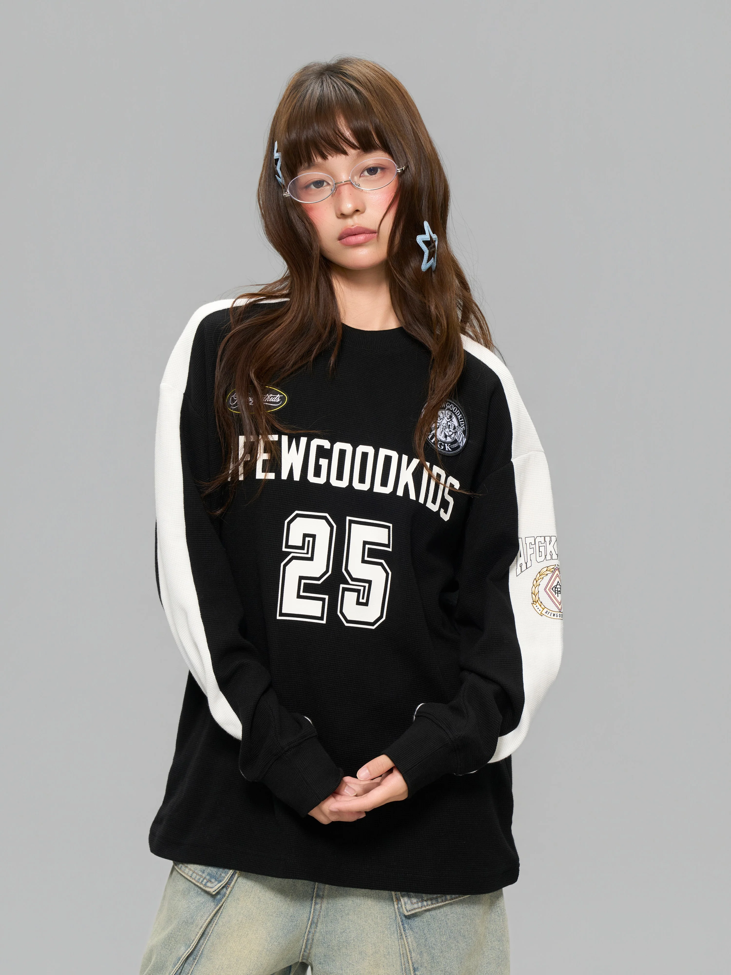 (AFGK) Waffle Panel Sweatshirt - Image 15