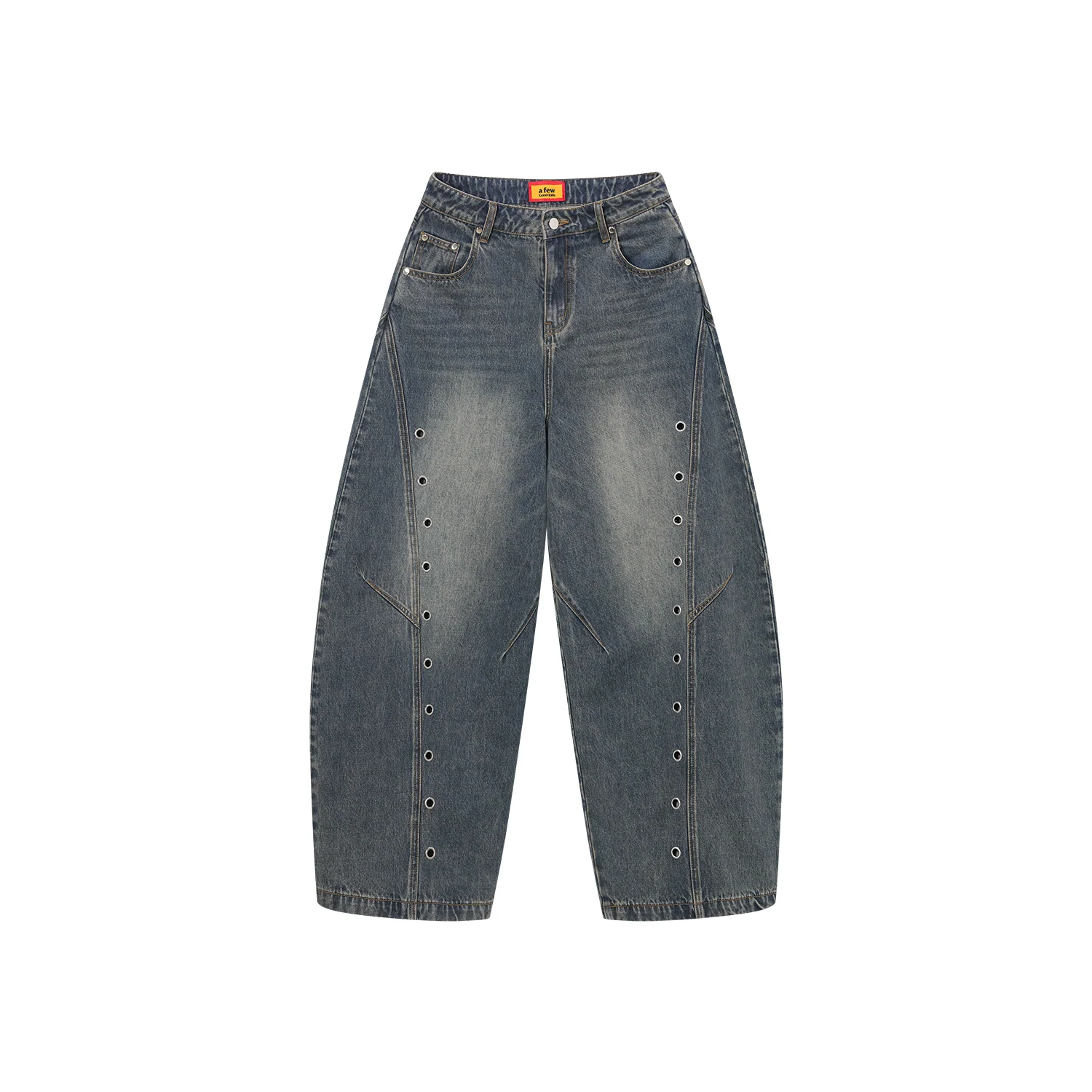 (AFGK) Washed Baggy Jeans - Image 15