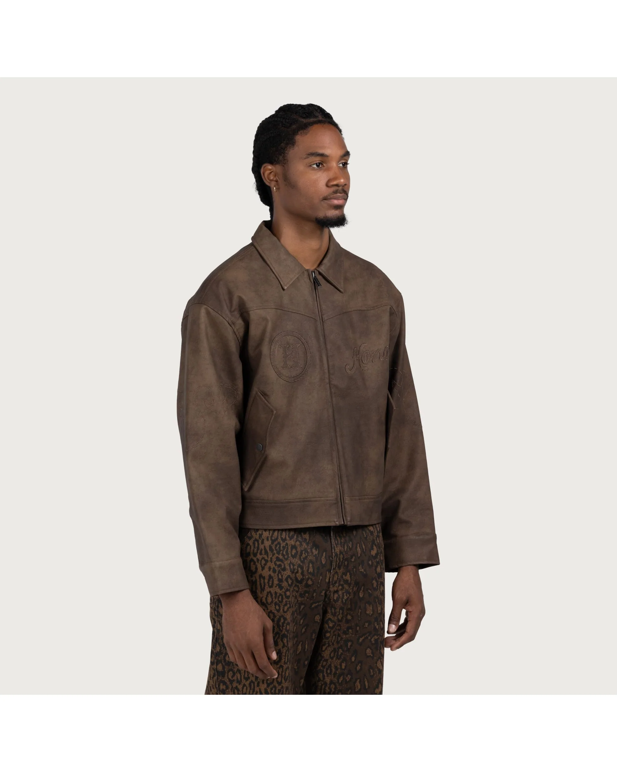 Aged Jacket - Brown - Image 6