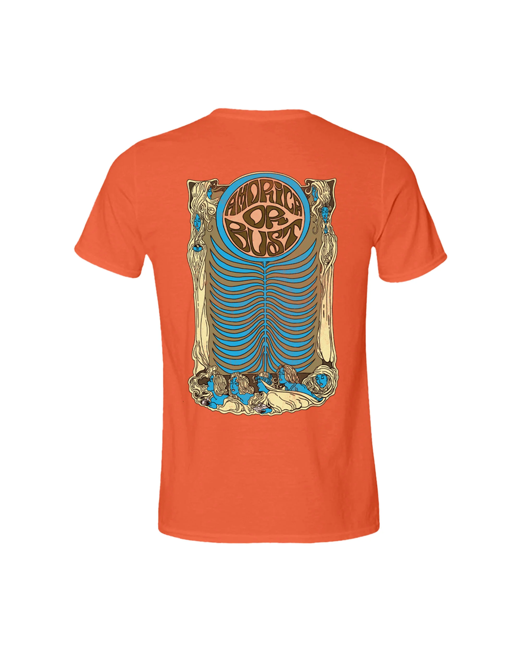 Amorica. Or Bust Orange T-Shirt - Image 2