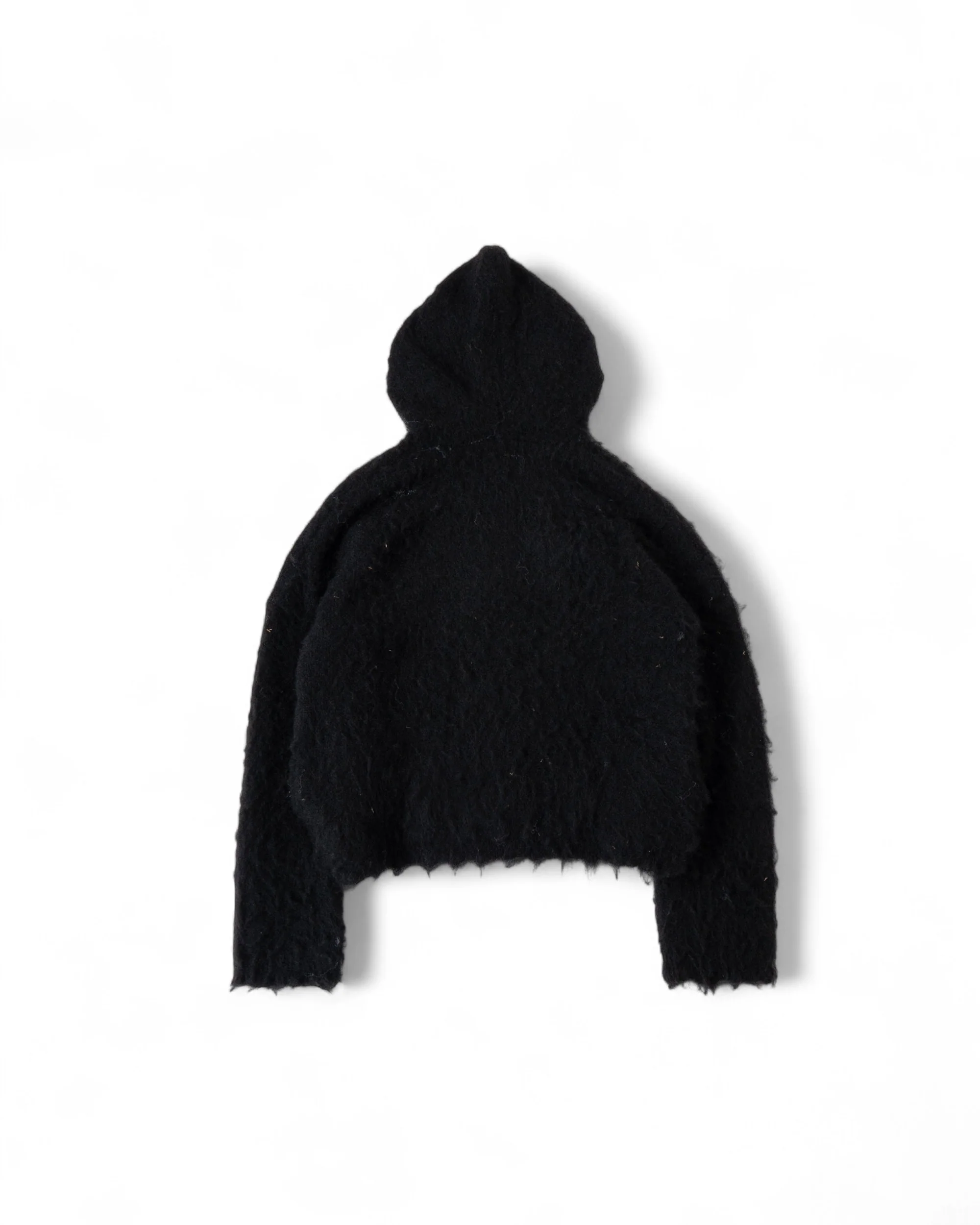 "ANGEL" MOHAIR ZIP - BLACK - Image 2