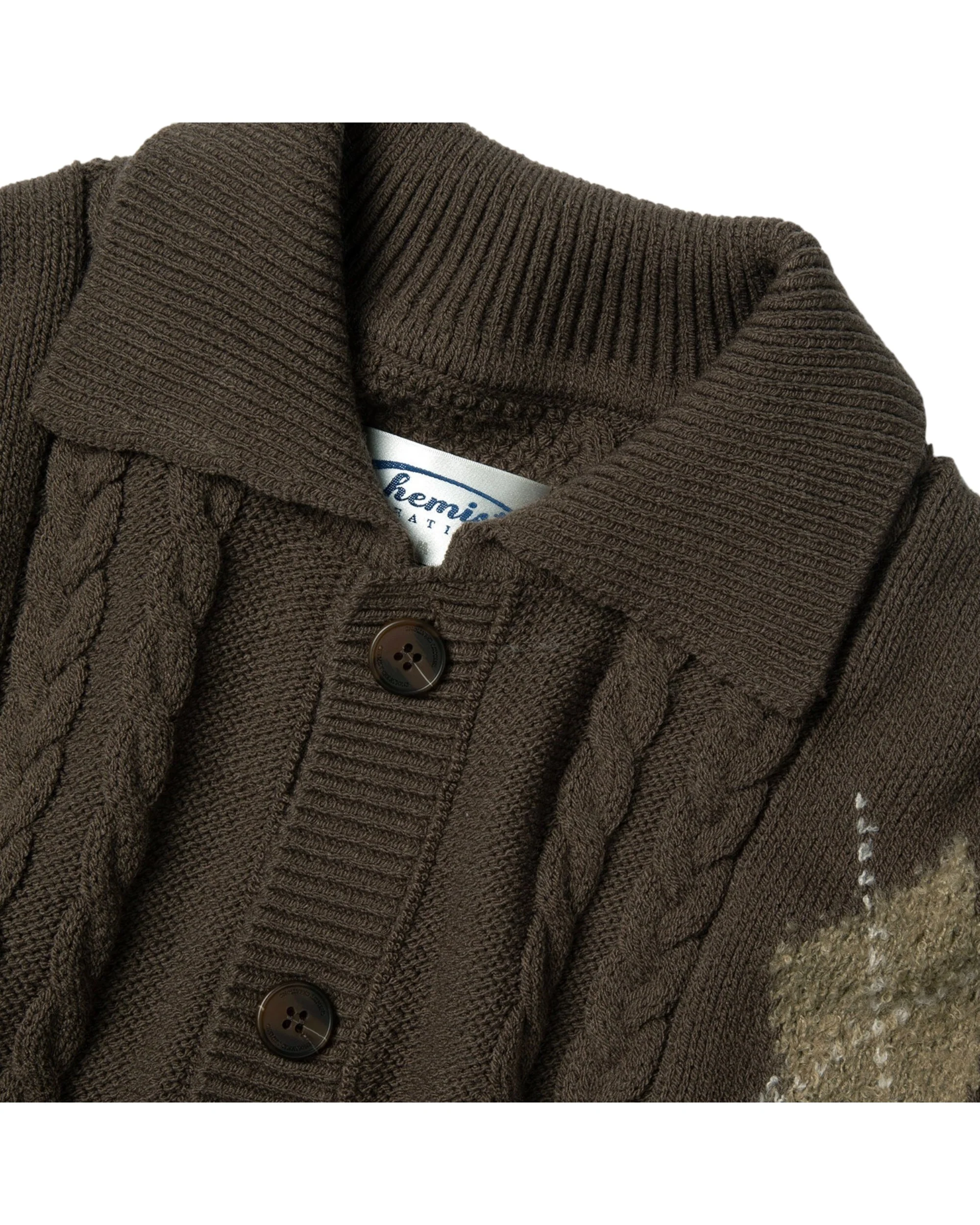 Argyle Knit Cardigan - Image 3
