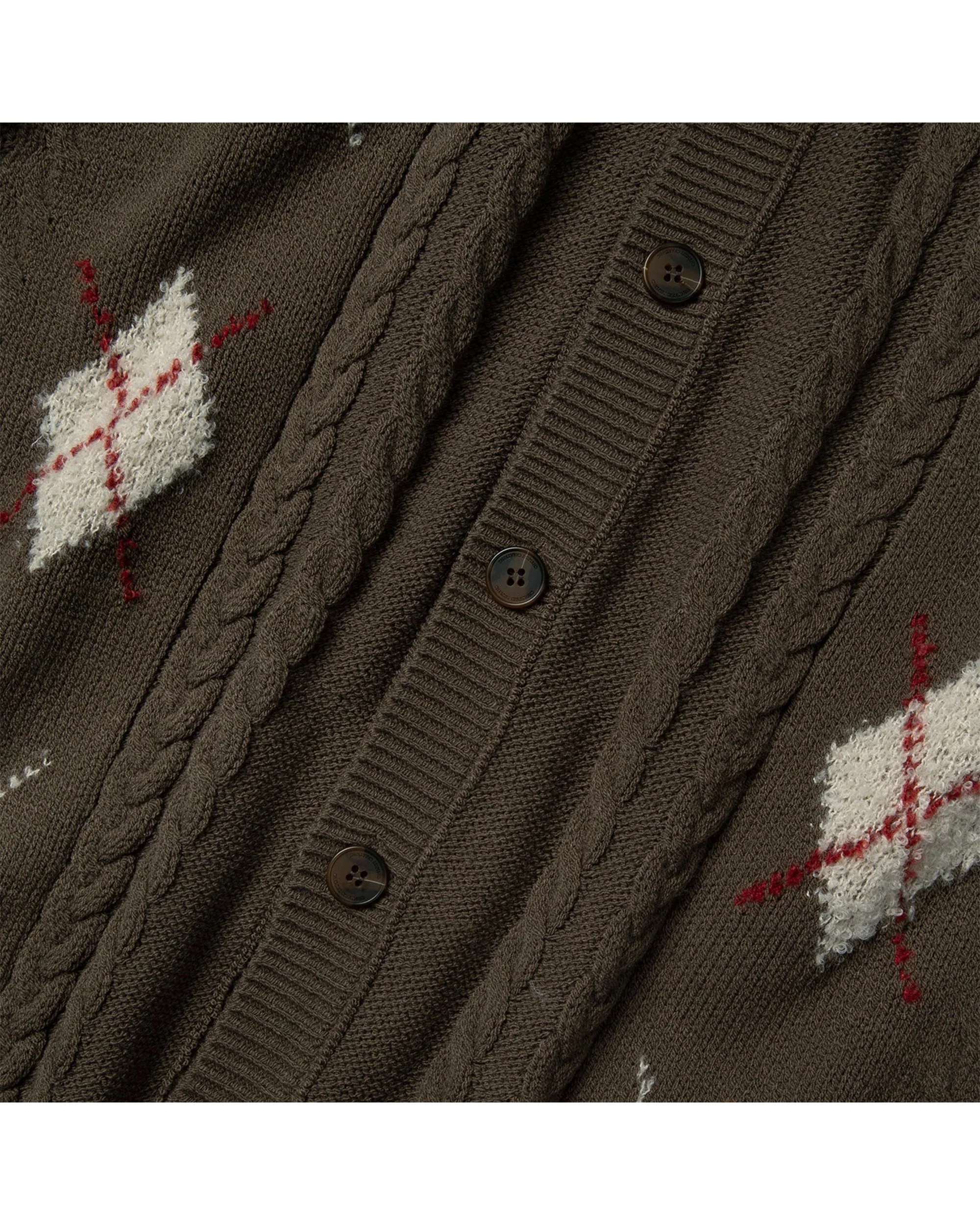 Argyle Knit Cardigan - Image 4