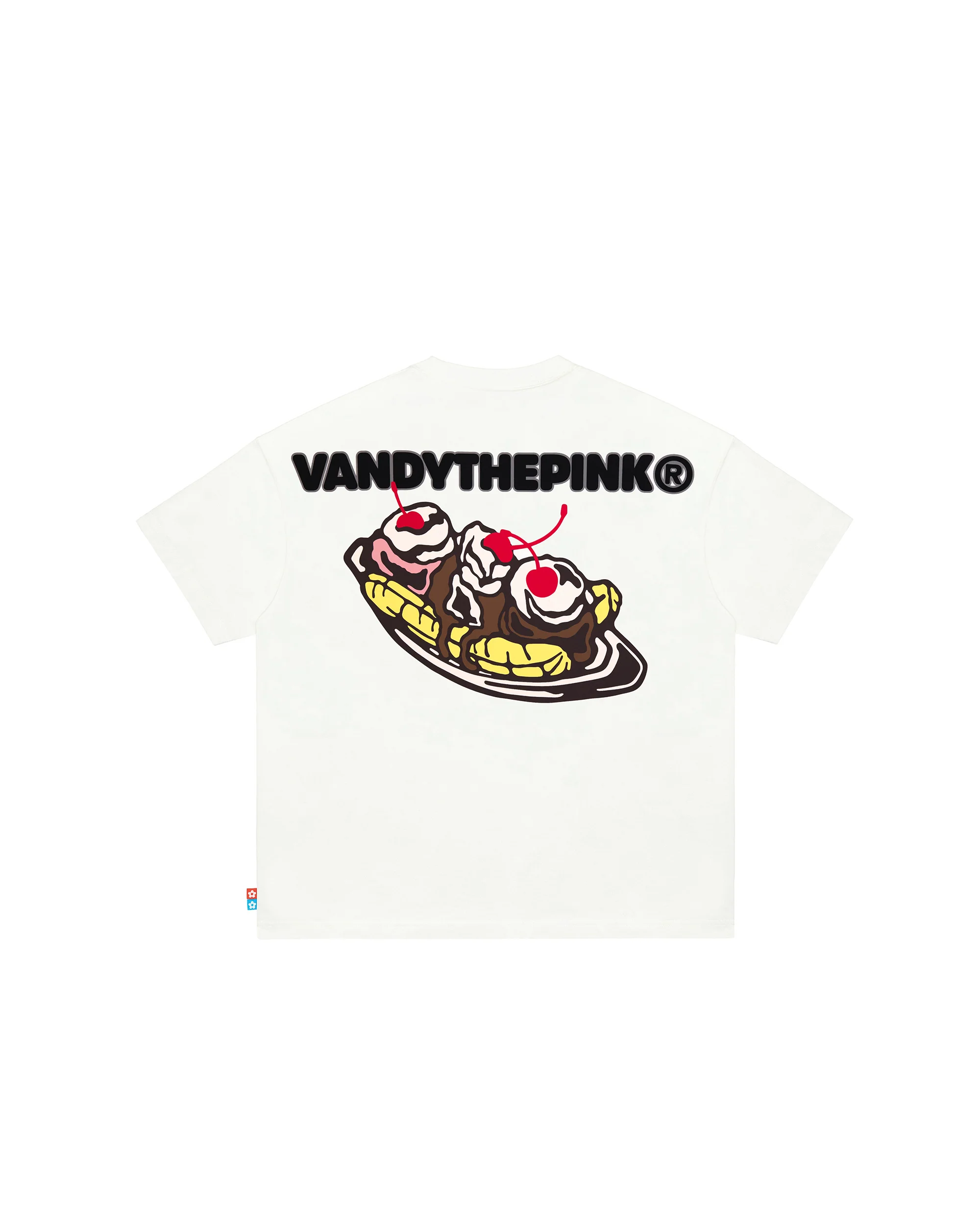 ASICS X VANDY X ATMOS BANANA SPLIT EYE LOGO TEE WHITE - Image 2