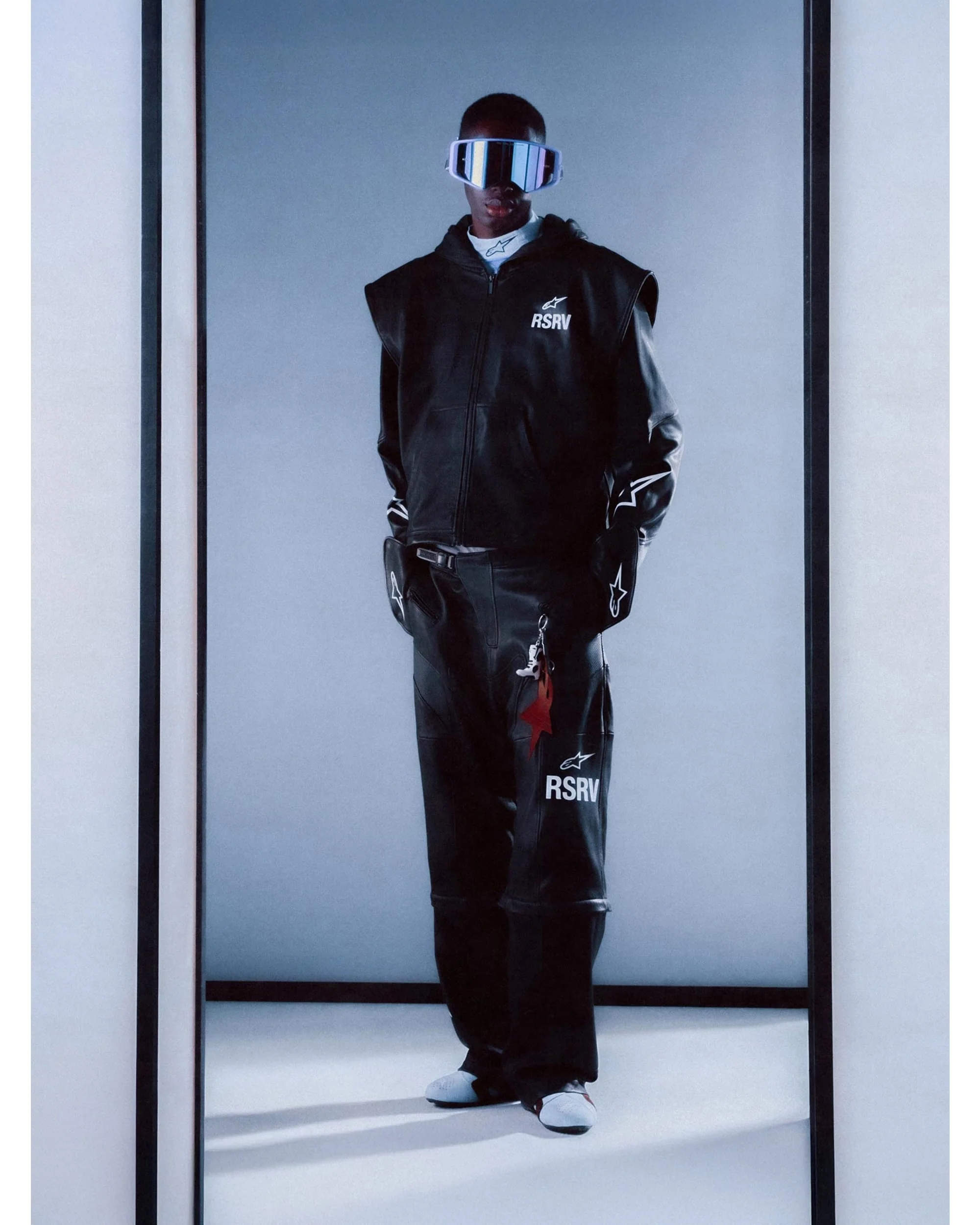 Axis Leather Hoodie - Image 3