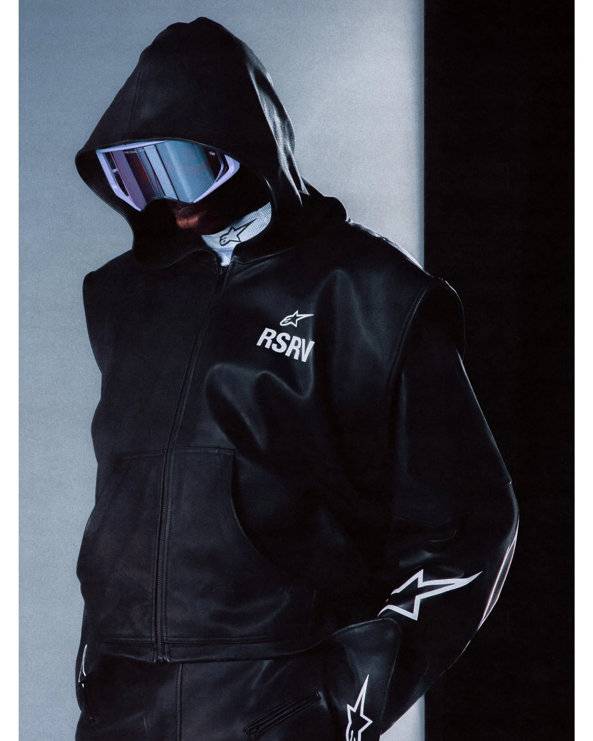 Axis Leather Hoodie - Image 4
