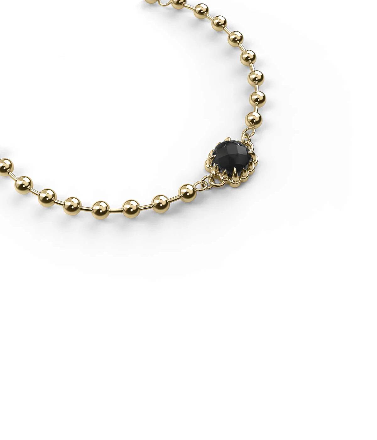 BABY CLAW BALL CHAIN BRACELET - GOLD PLATED - Image 7