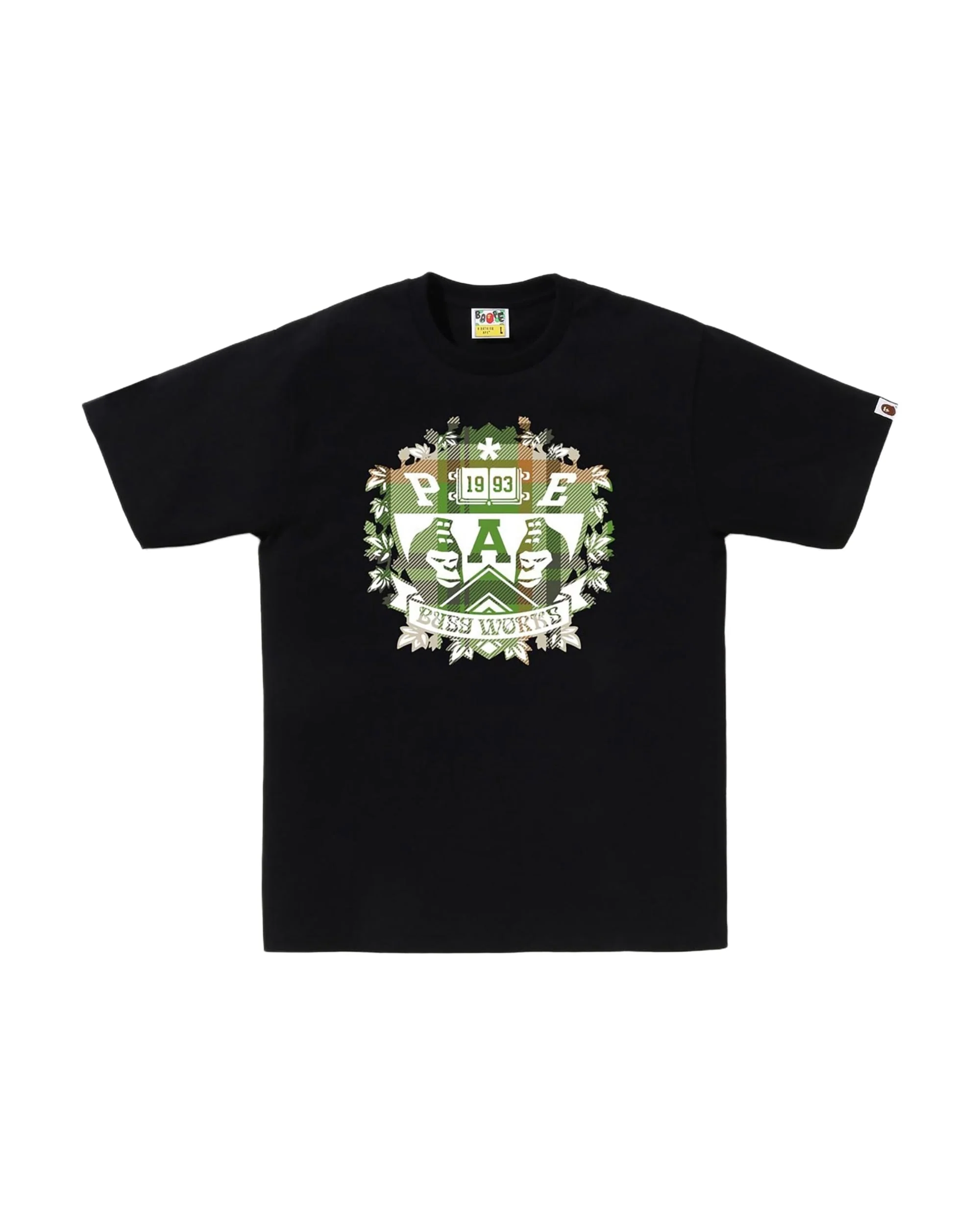 BAPE CHECK UNIVERSITY EMBLEM TEE MENS - Image 3