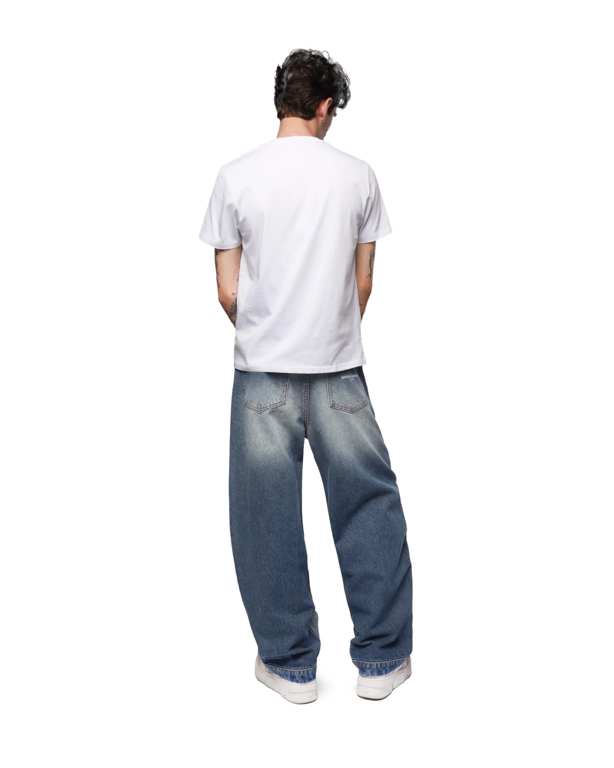 BARREL DENIM in WASHED BLUE - Image 4