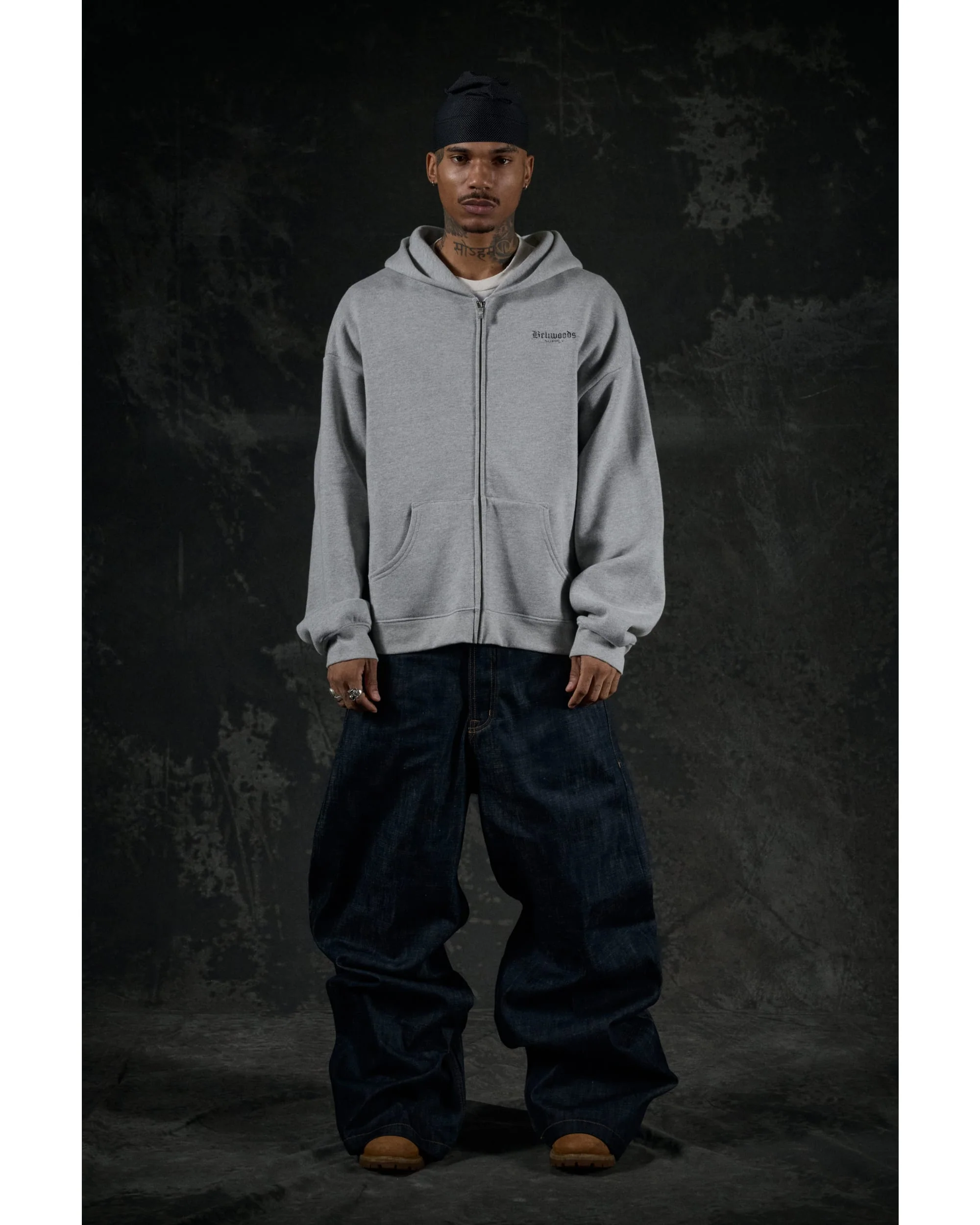 Bellwoods Supply Zip Hoodie - Heather Grey - Image 4