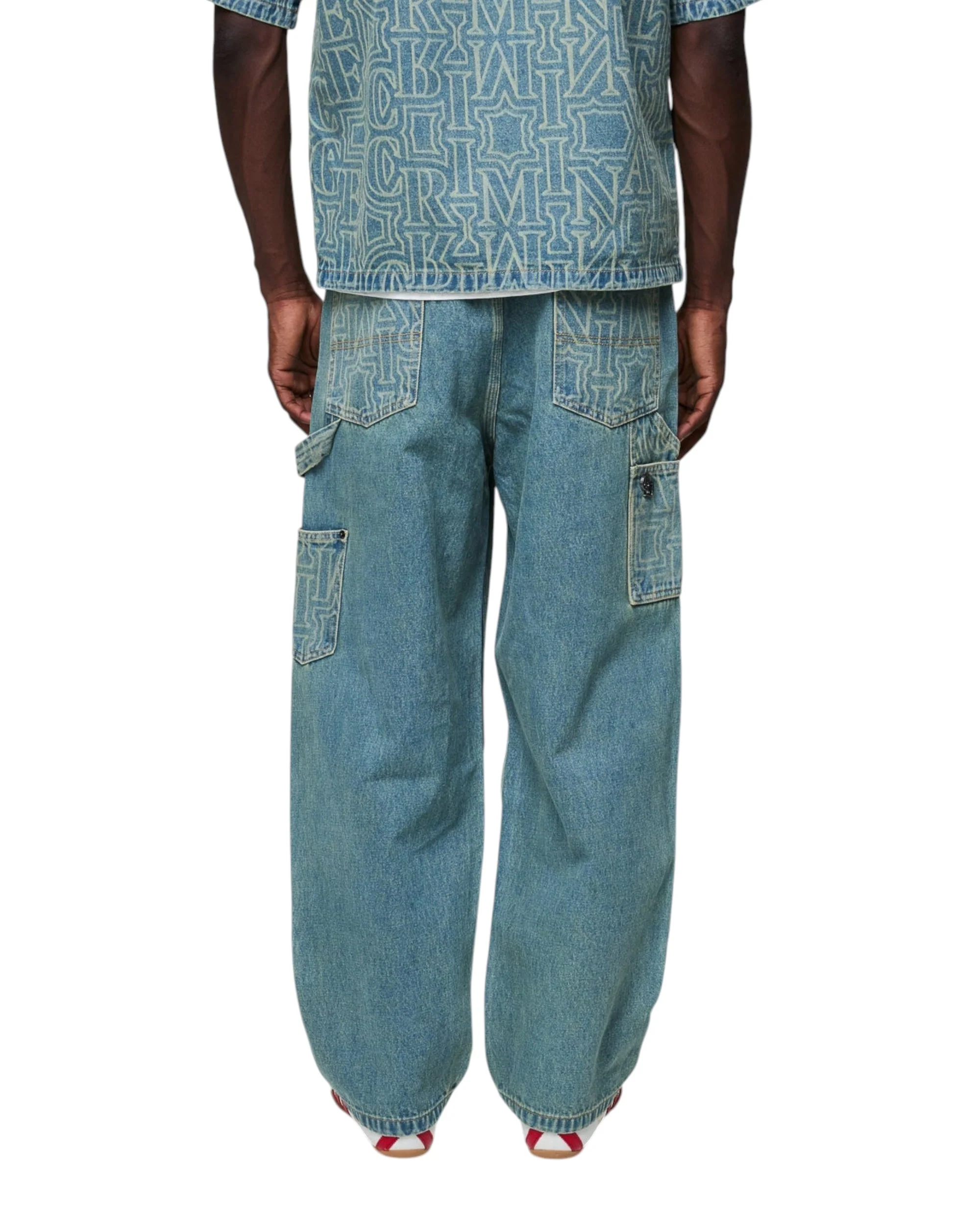 BERKELEY MONOGRAM DENIM JEANS - Image 4