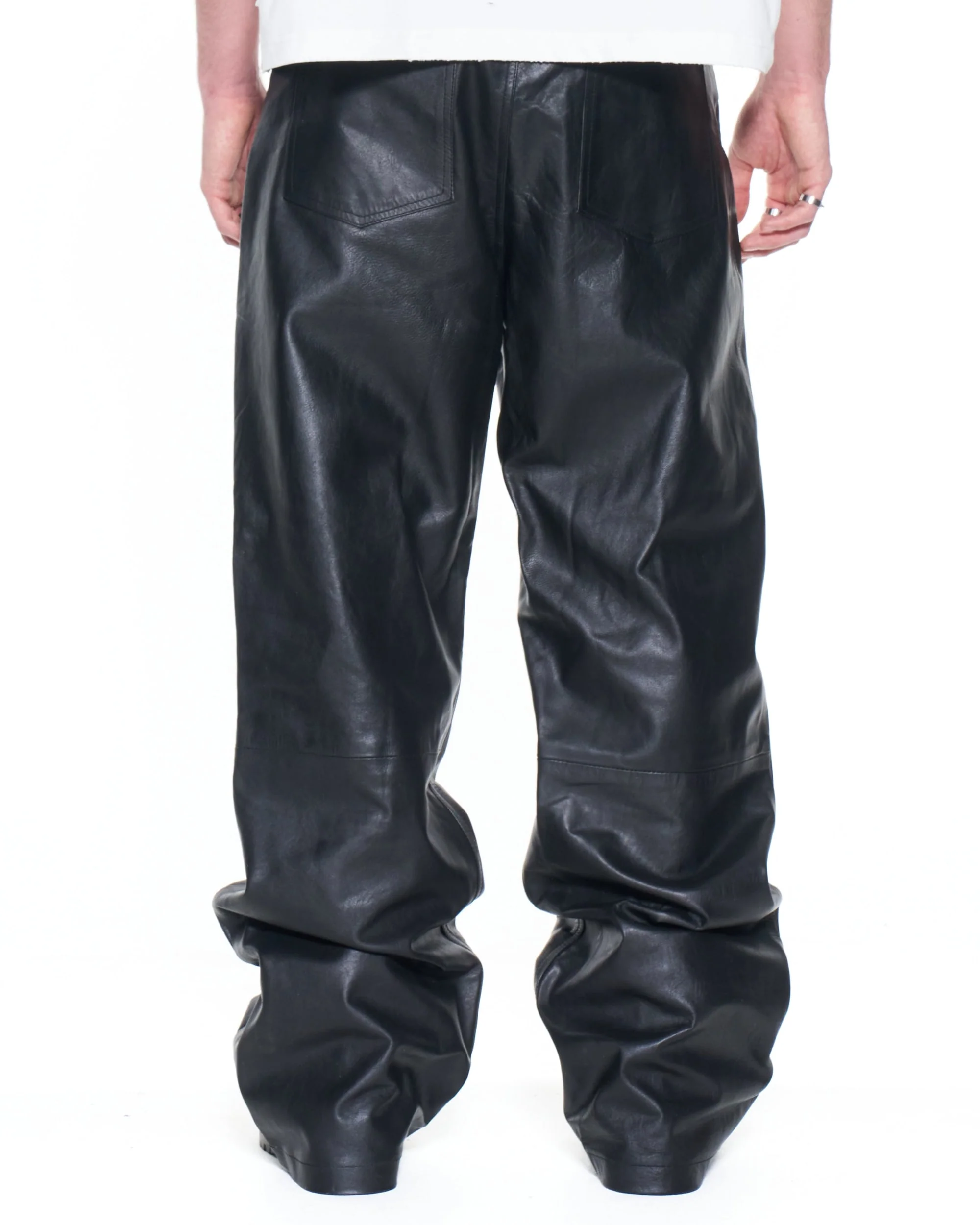 Black Leather Pants - Image 3