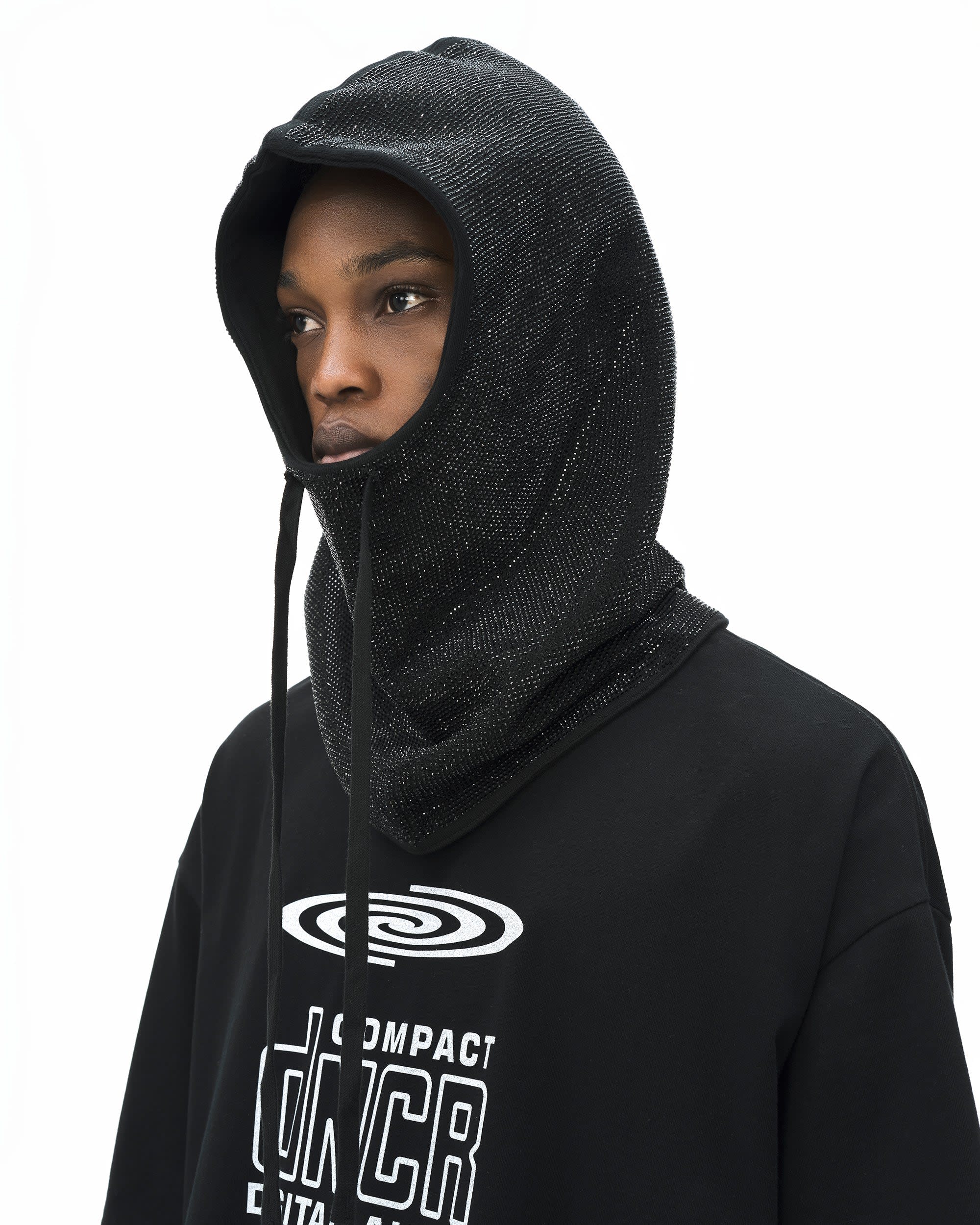 BLACK RHINESTONE HOOD - Image 12