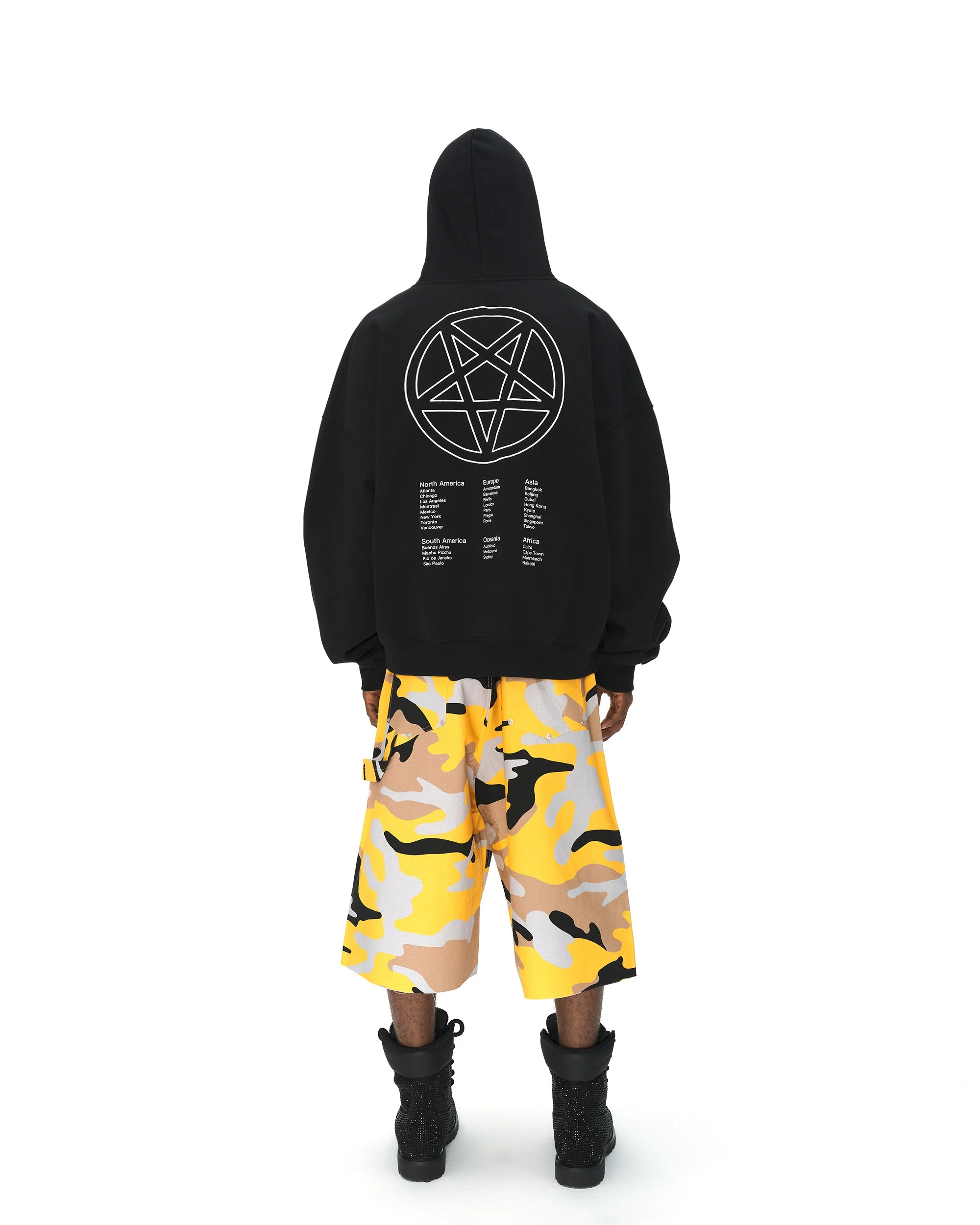 BLACK ZIP-UP HOODIE - Image 16