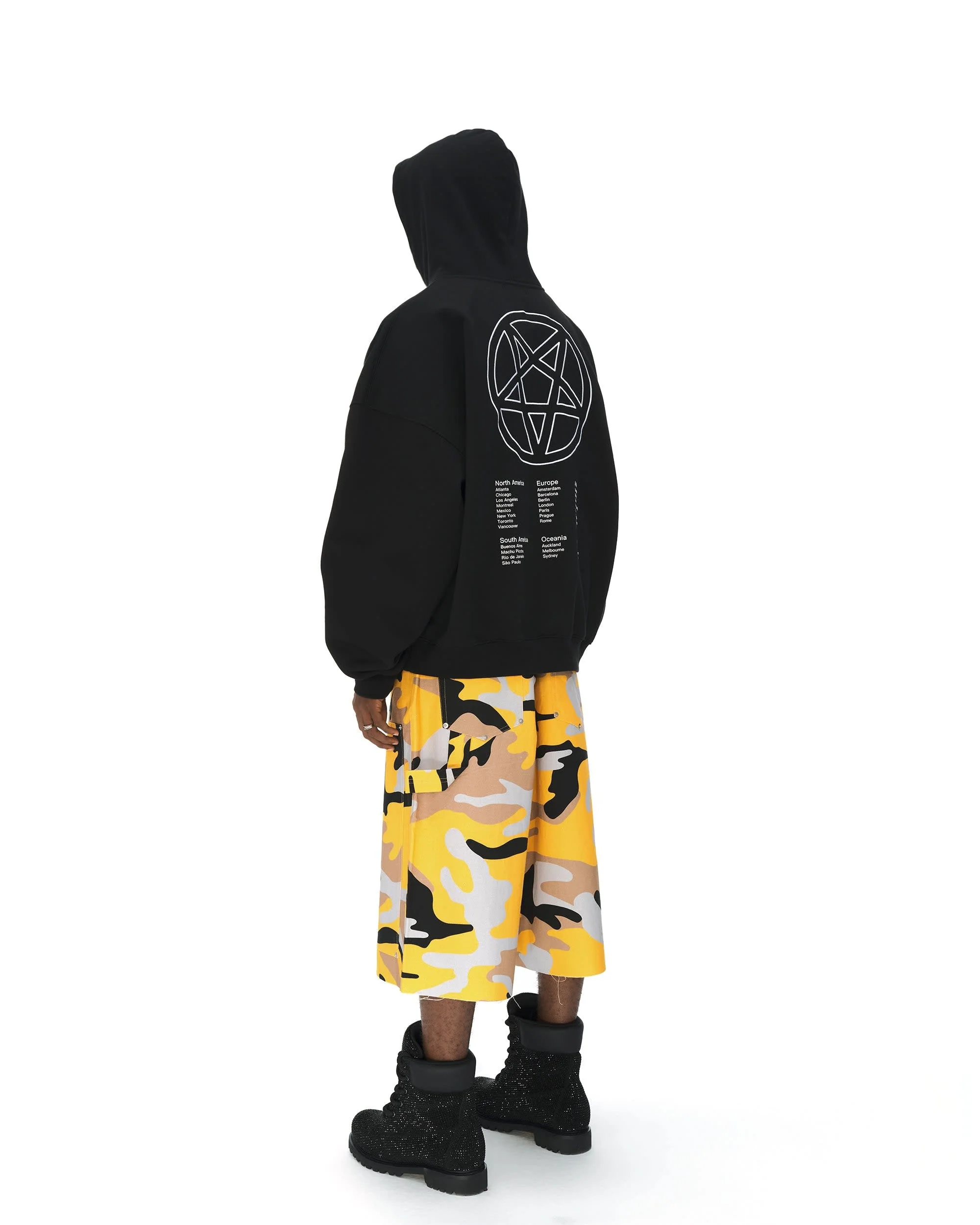 BLACK ZIP-UP HOODIE - Image 7