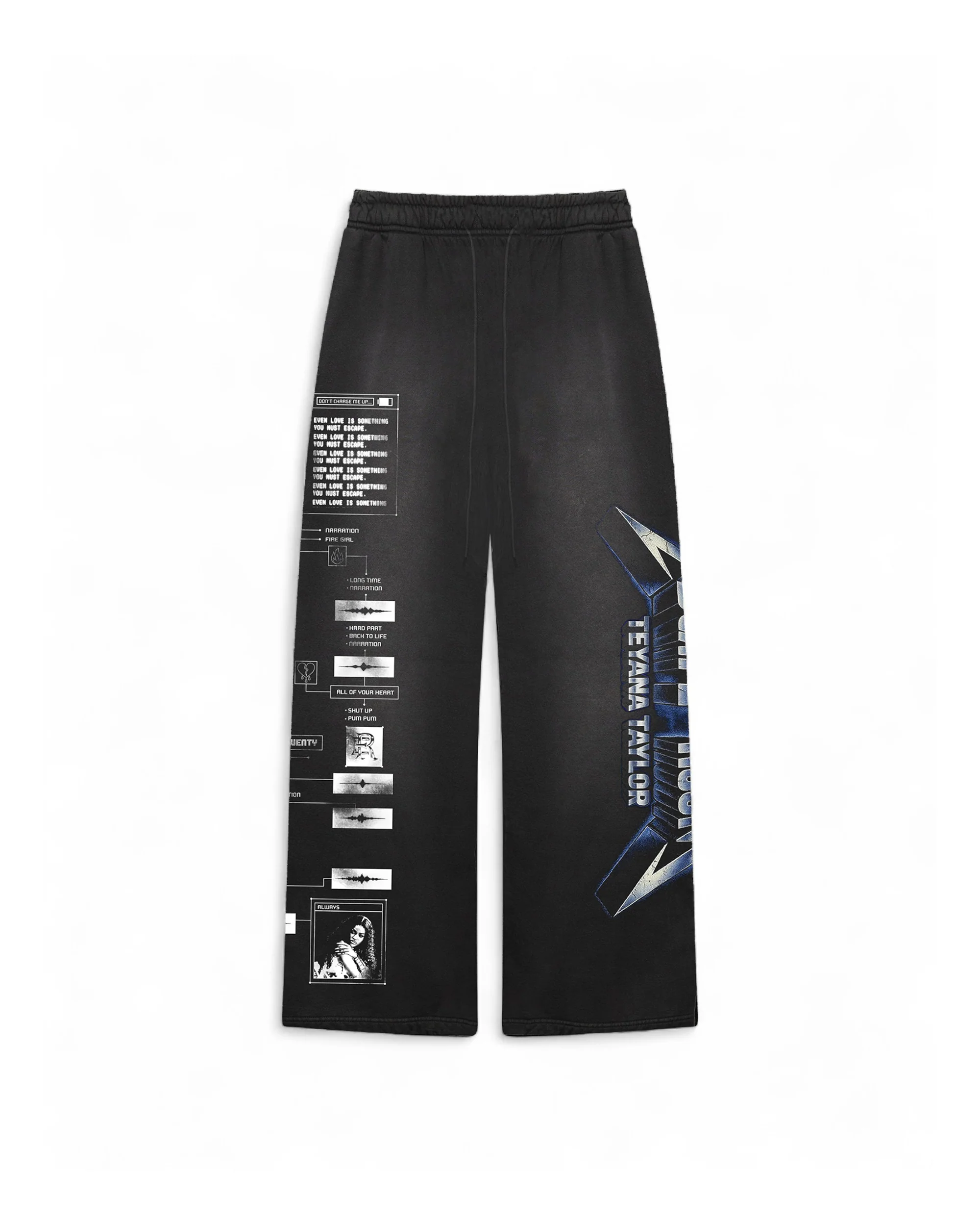 Blue Metal Sweatpants In Potassium