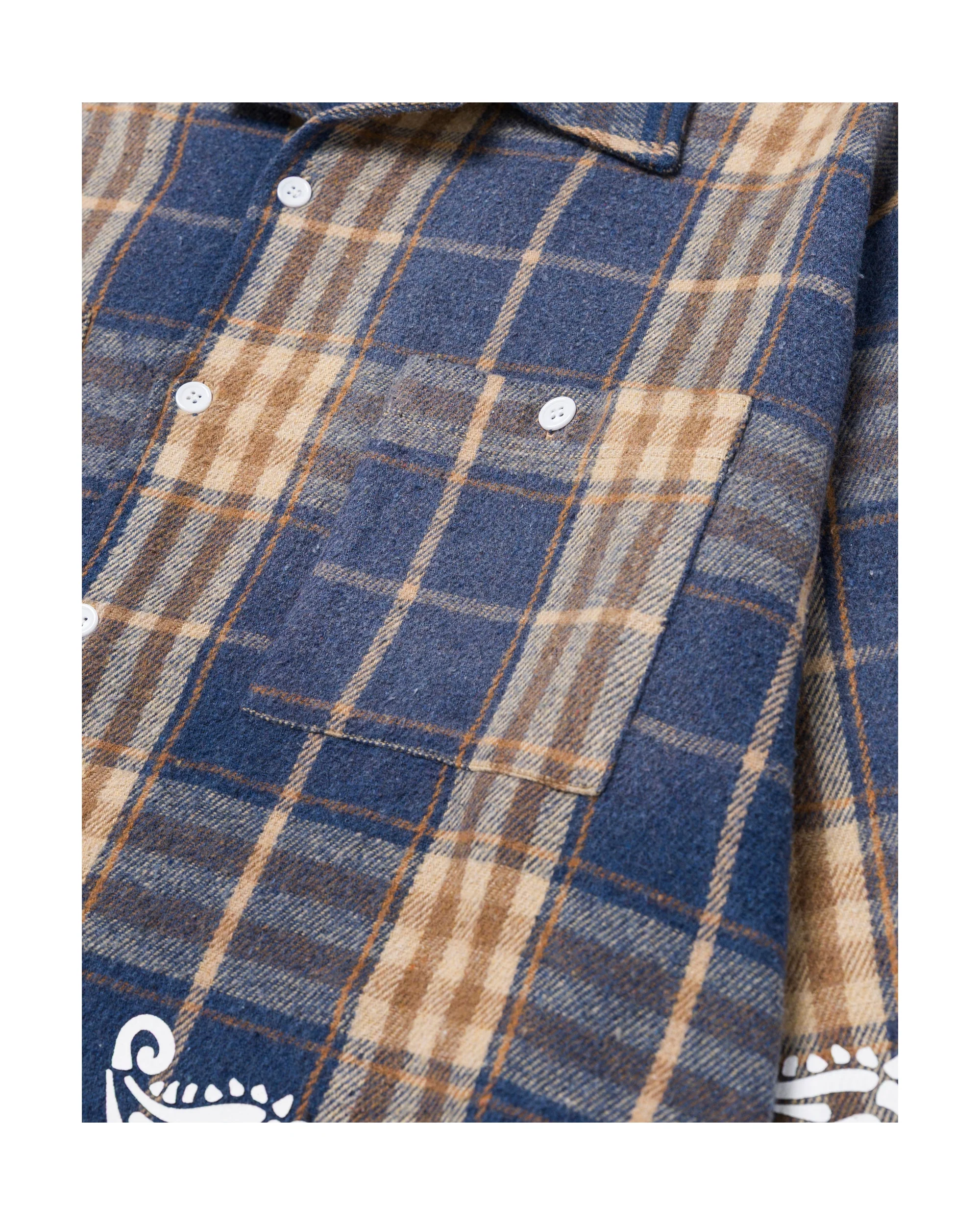 BLUE PLAID PAISLEY FLANNEL - Image 3