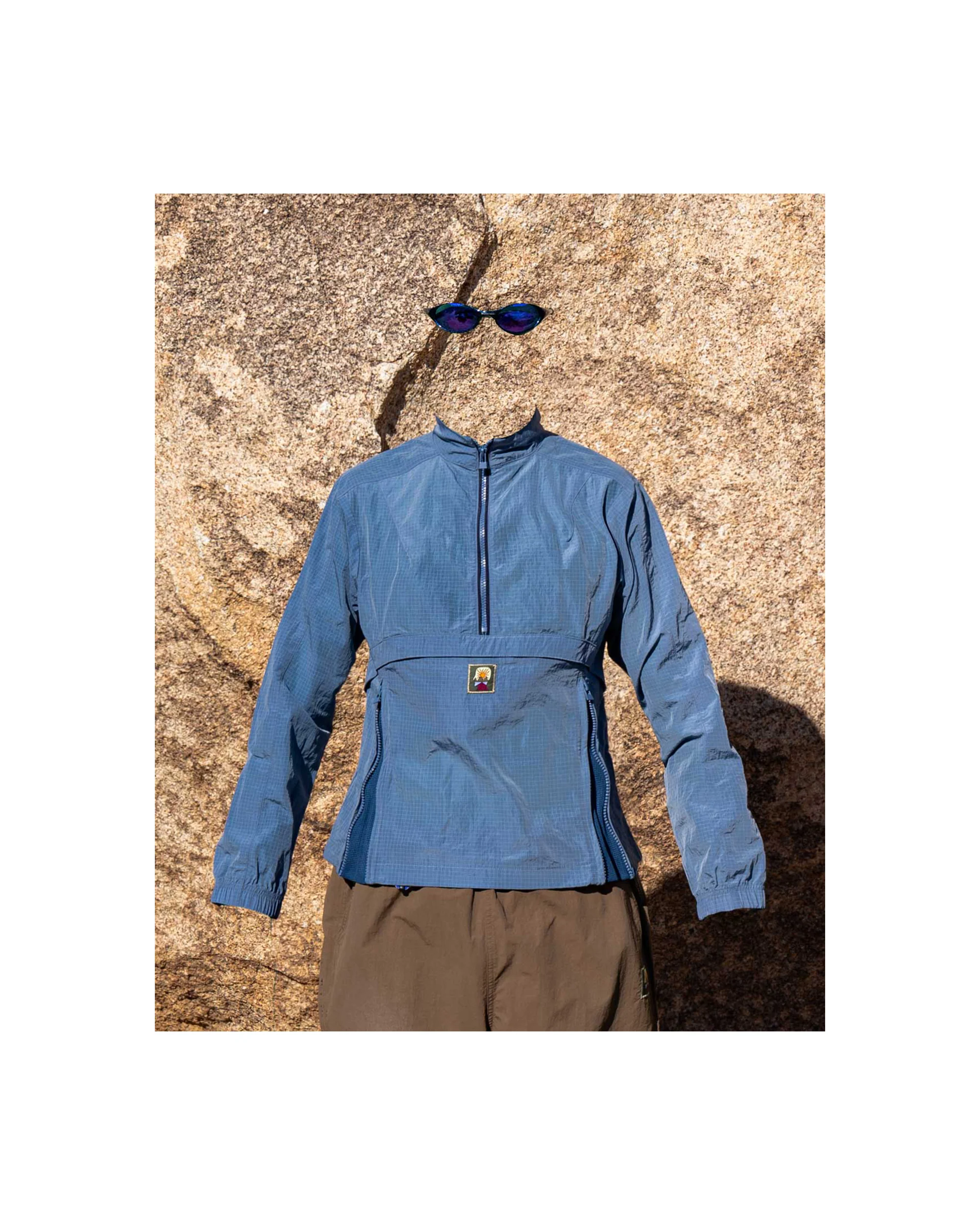 Brain Dead Equipment Tempo Zip Pullover - Slate Blue - Image 2