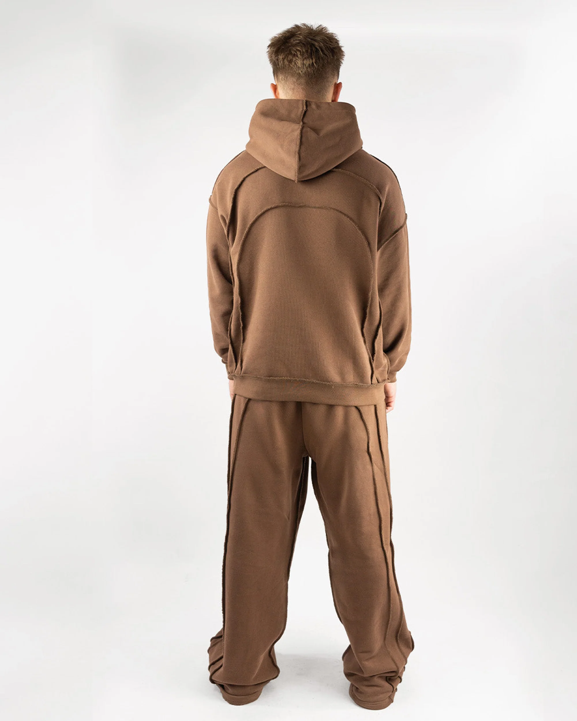 BROWN "INVERTED AURA" HOODIE - Image 4