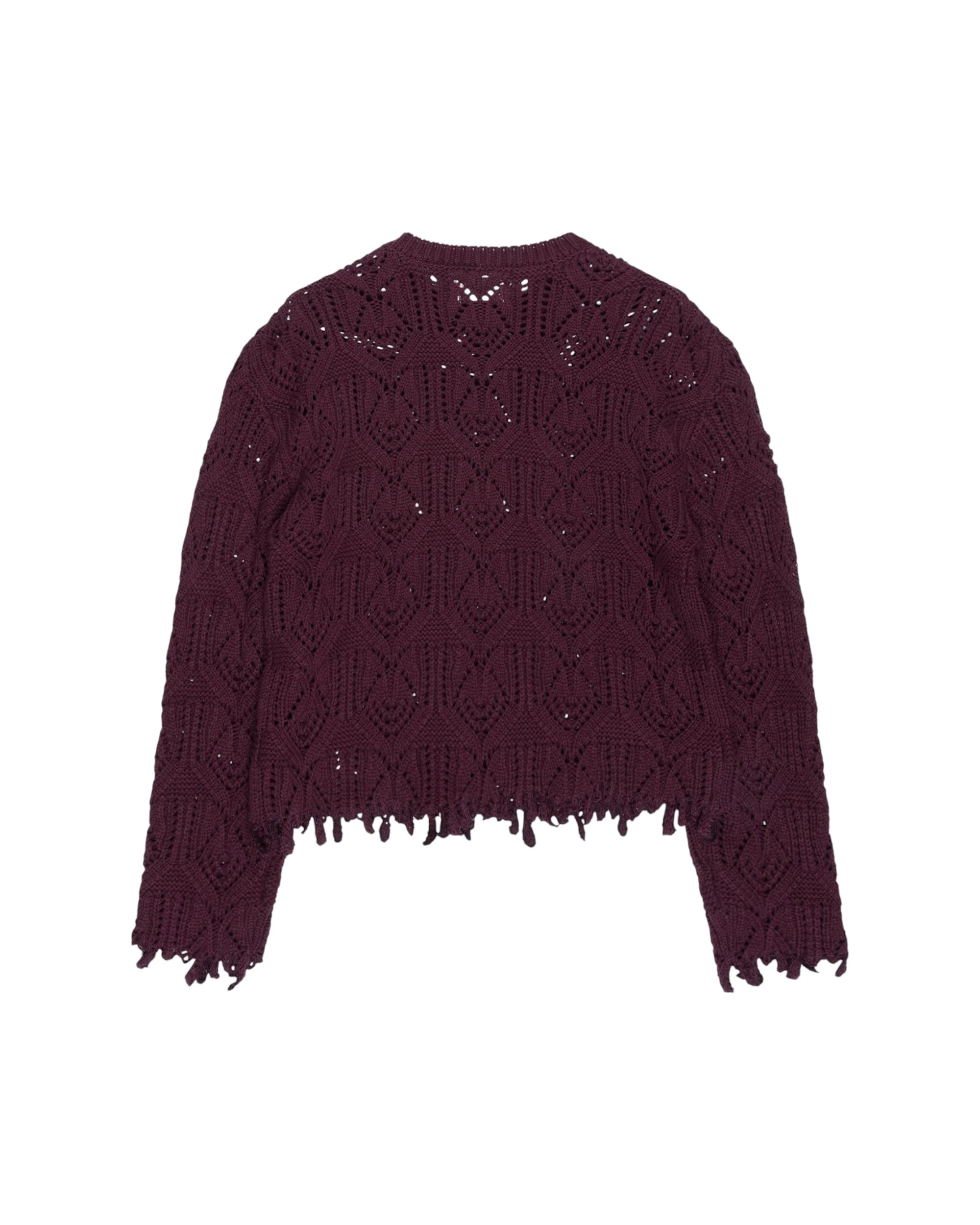 Cable Sweater - Berry - Image 3