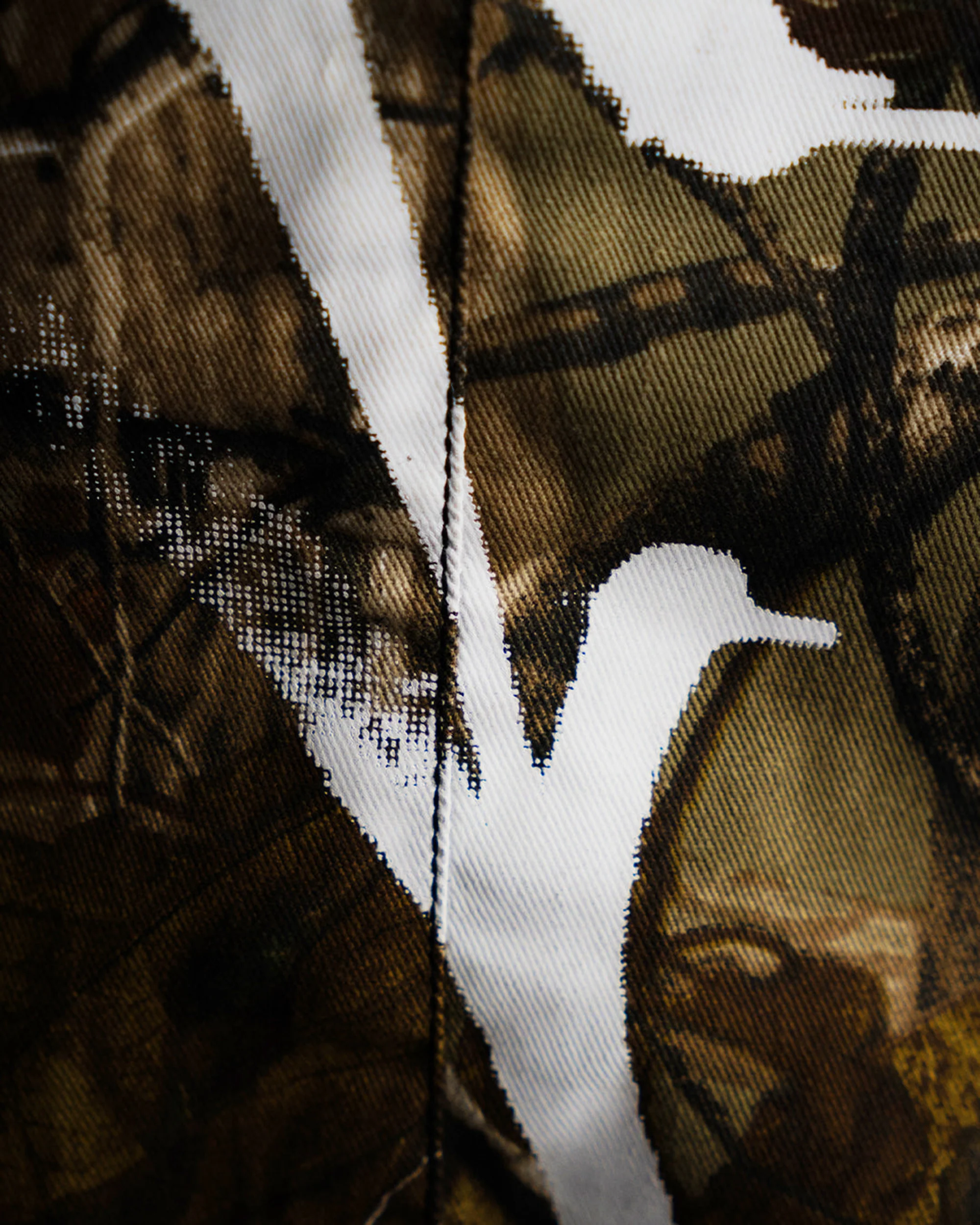 CAMO “GRAFFITI BLITZ” LONG STRAIGHT DENIM SHORTS - Image 6