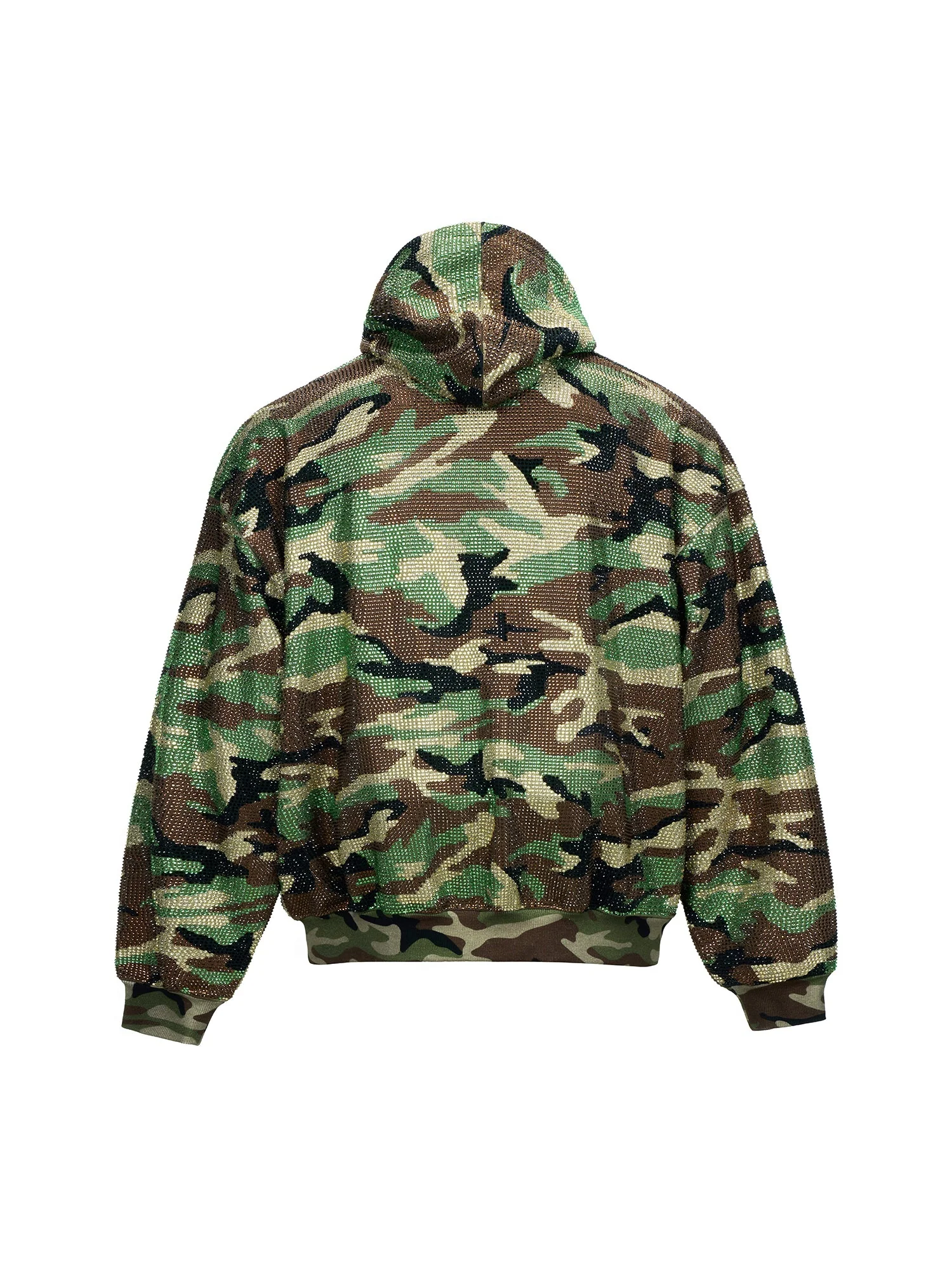 CAMO RHINESTONE ZIP HOODIE - Image 18