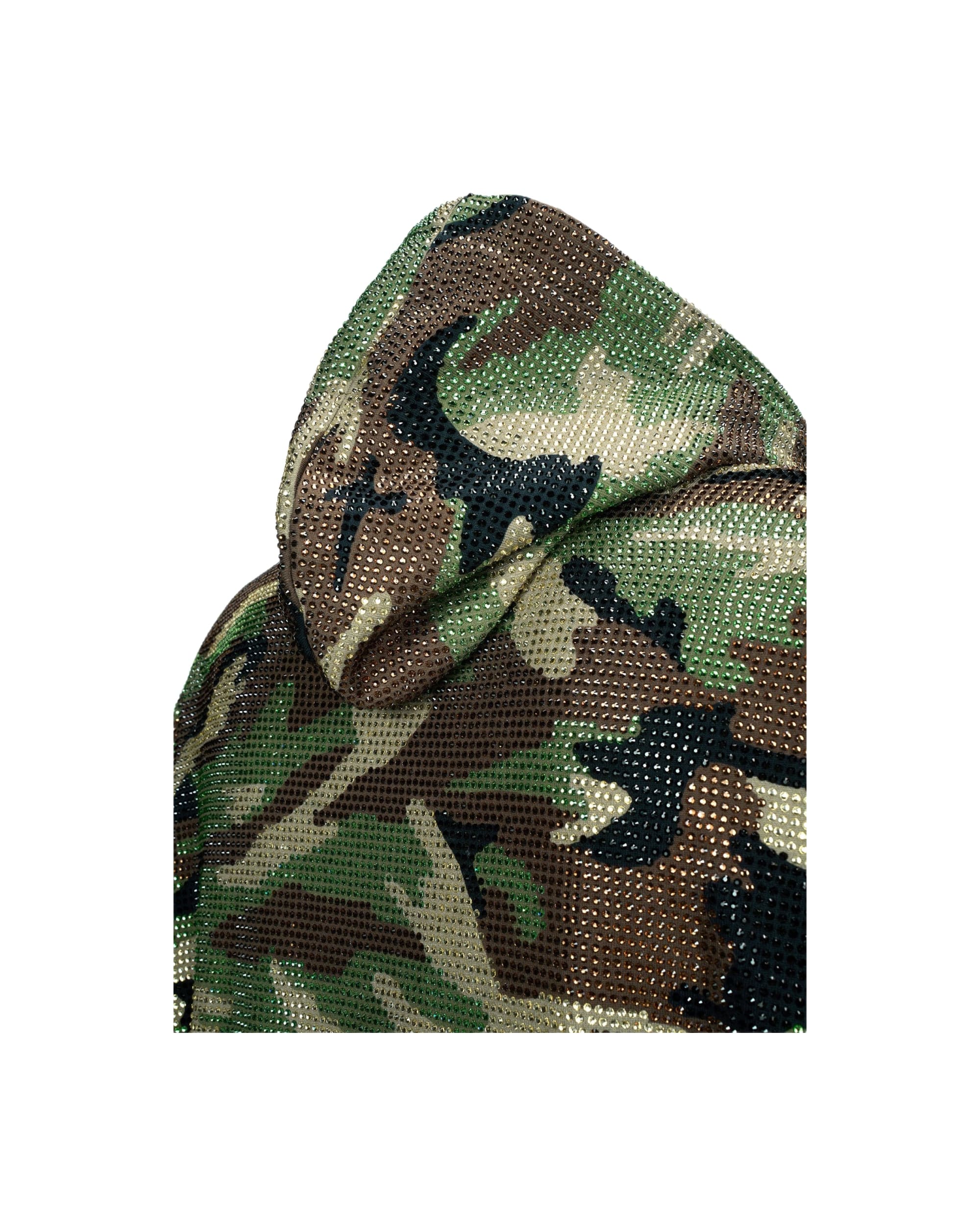 CAMO RHINESTONE ZIP HOODIE - Image 3