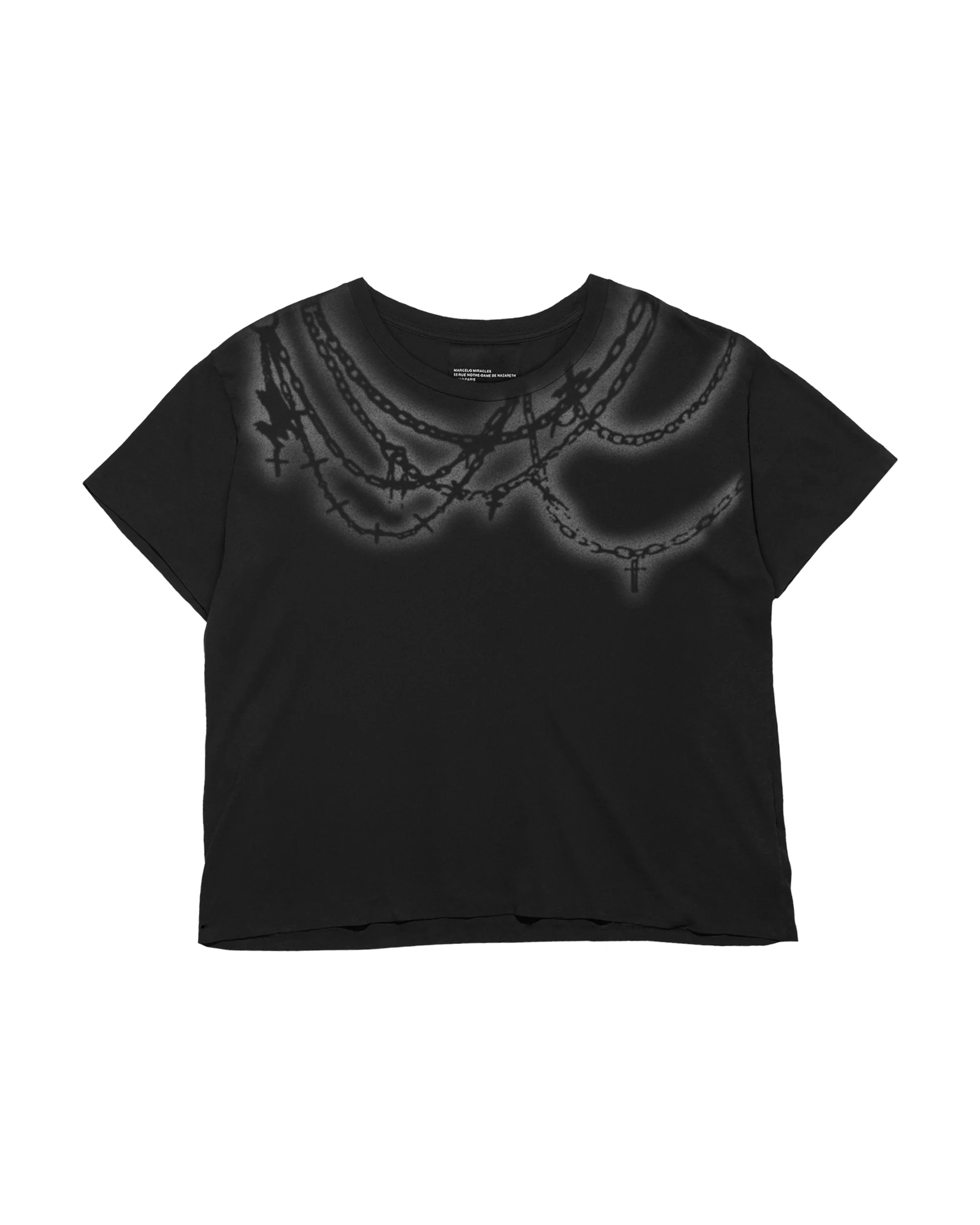 CHAINS TEE in BLACK