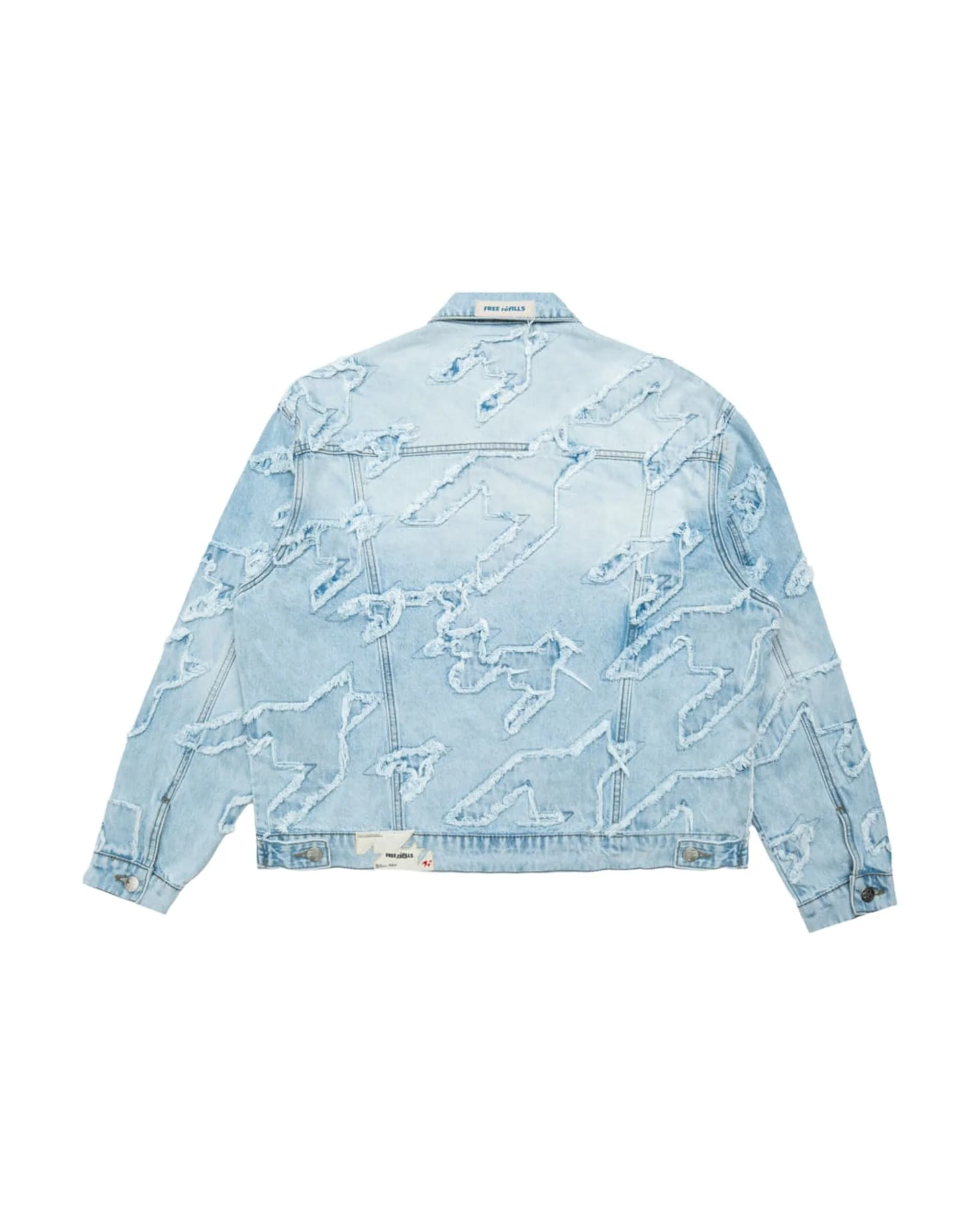 Checks Distressed Jacket - Blue - Image 2