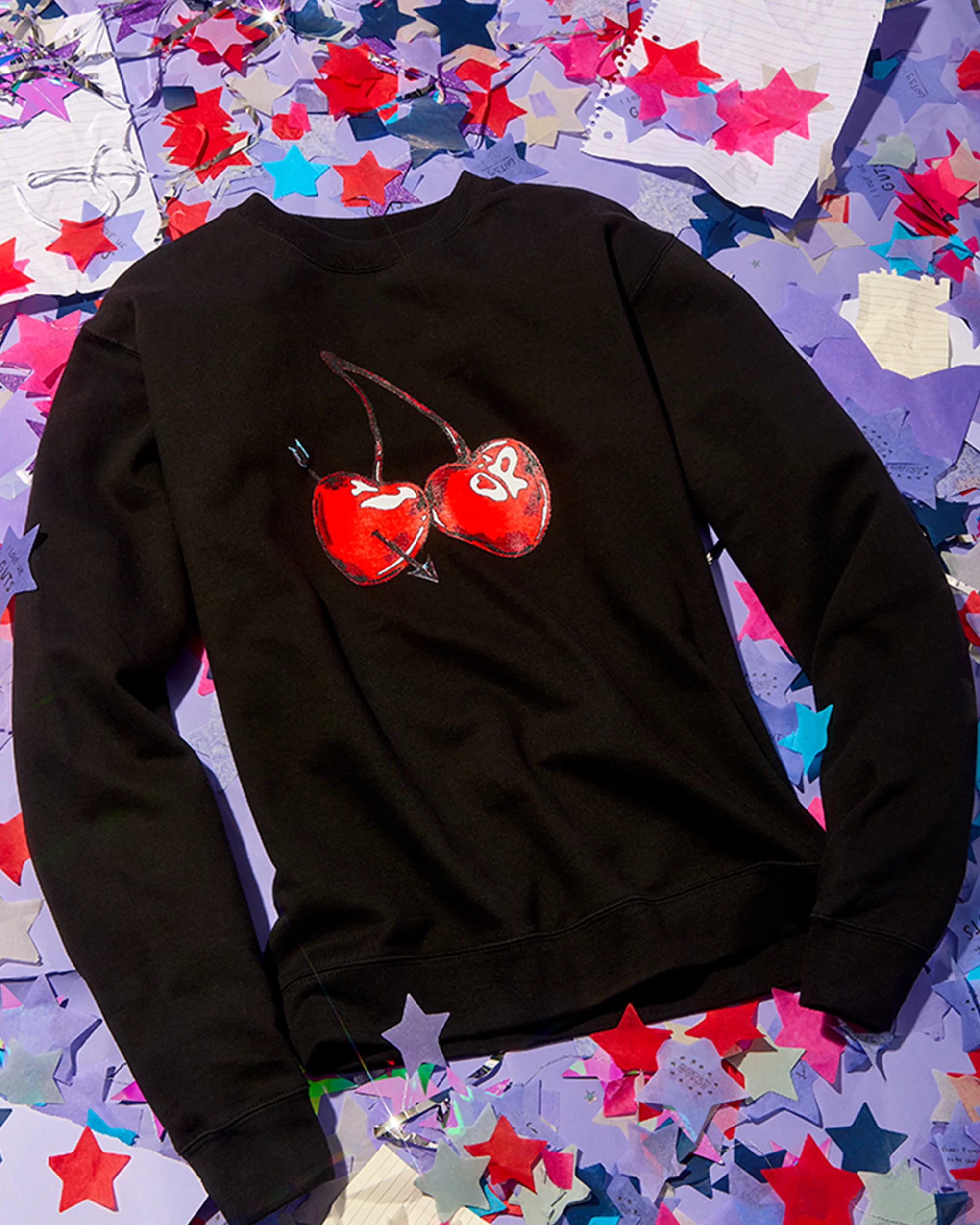 cherries crewneck pullover - Image 2