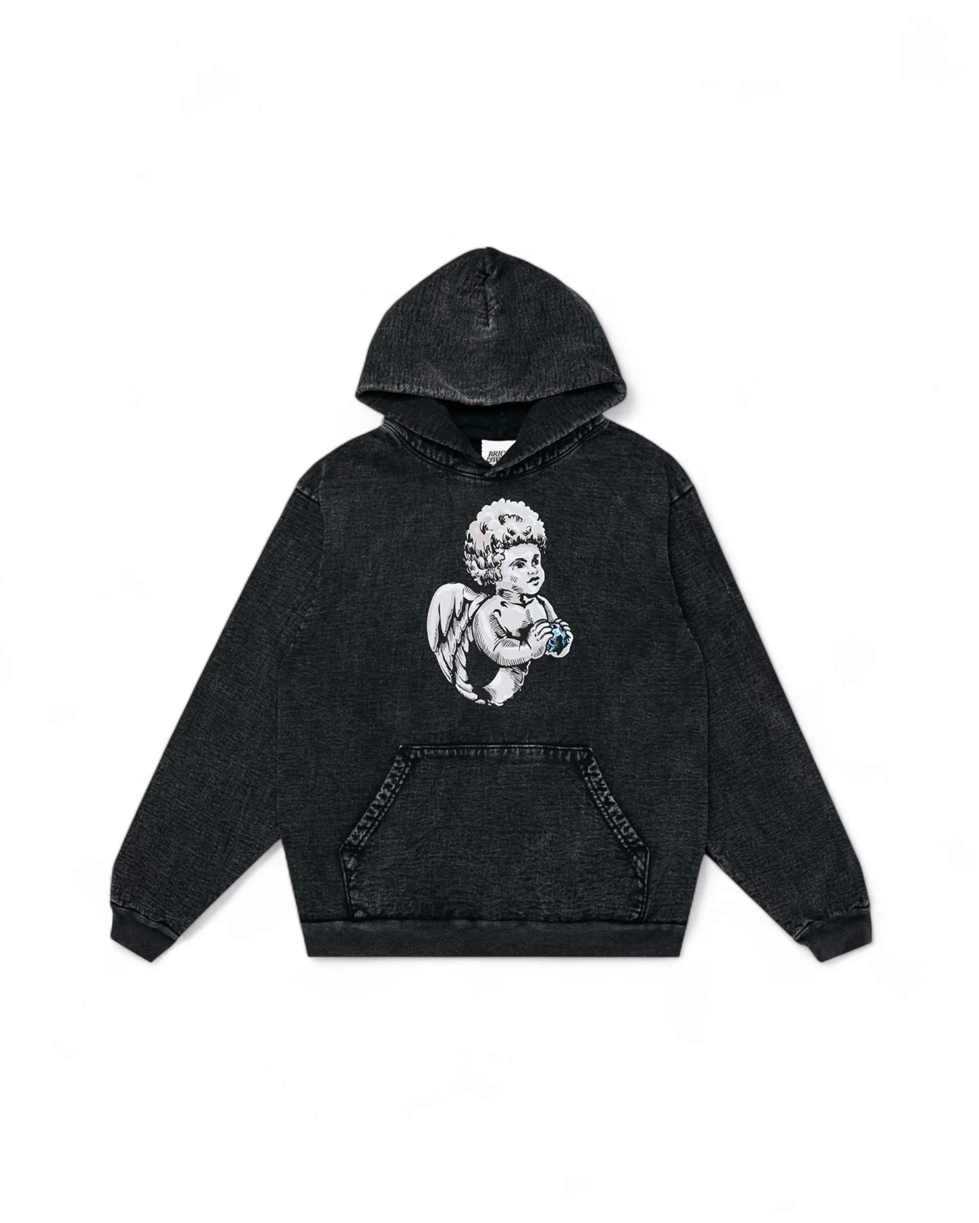 Cherub Hoodie - Washed Black