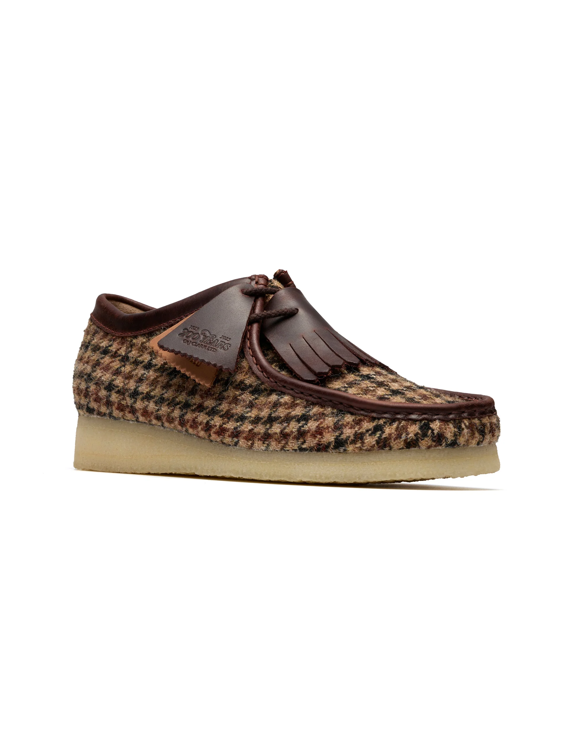 CLARKS WALLABEE HARRIS TWEED PACK - BROWN - Image 3