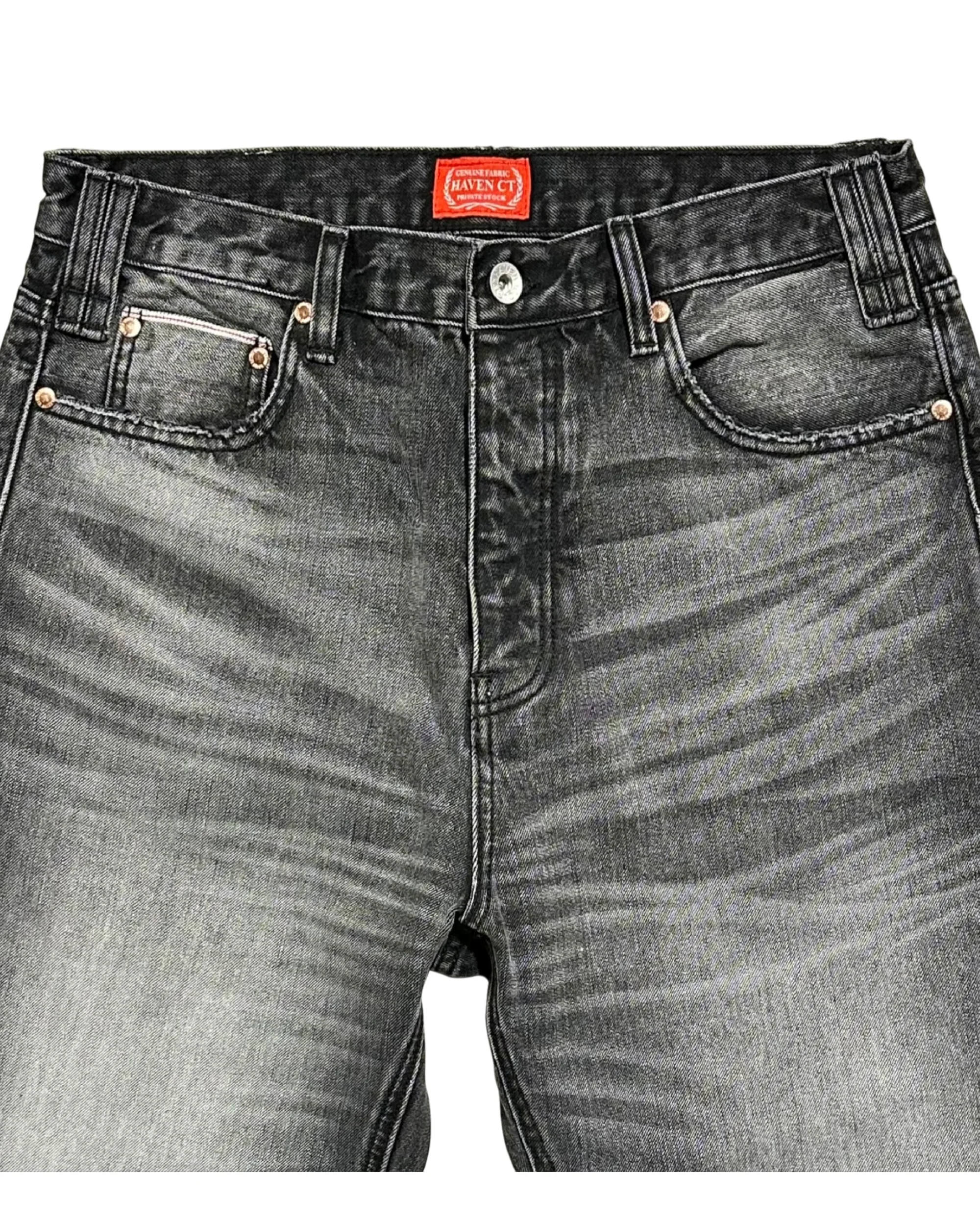 Classic Washed Straight Jean - BLACK - Image 5