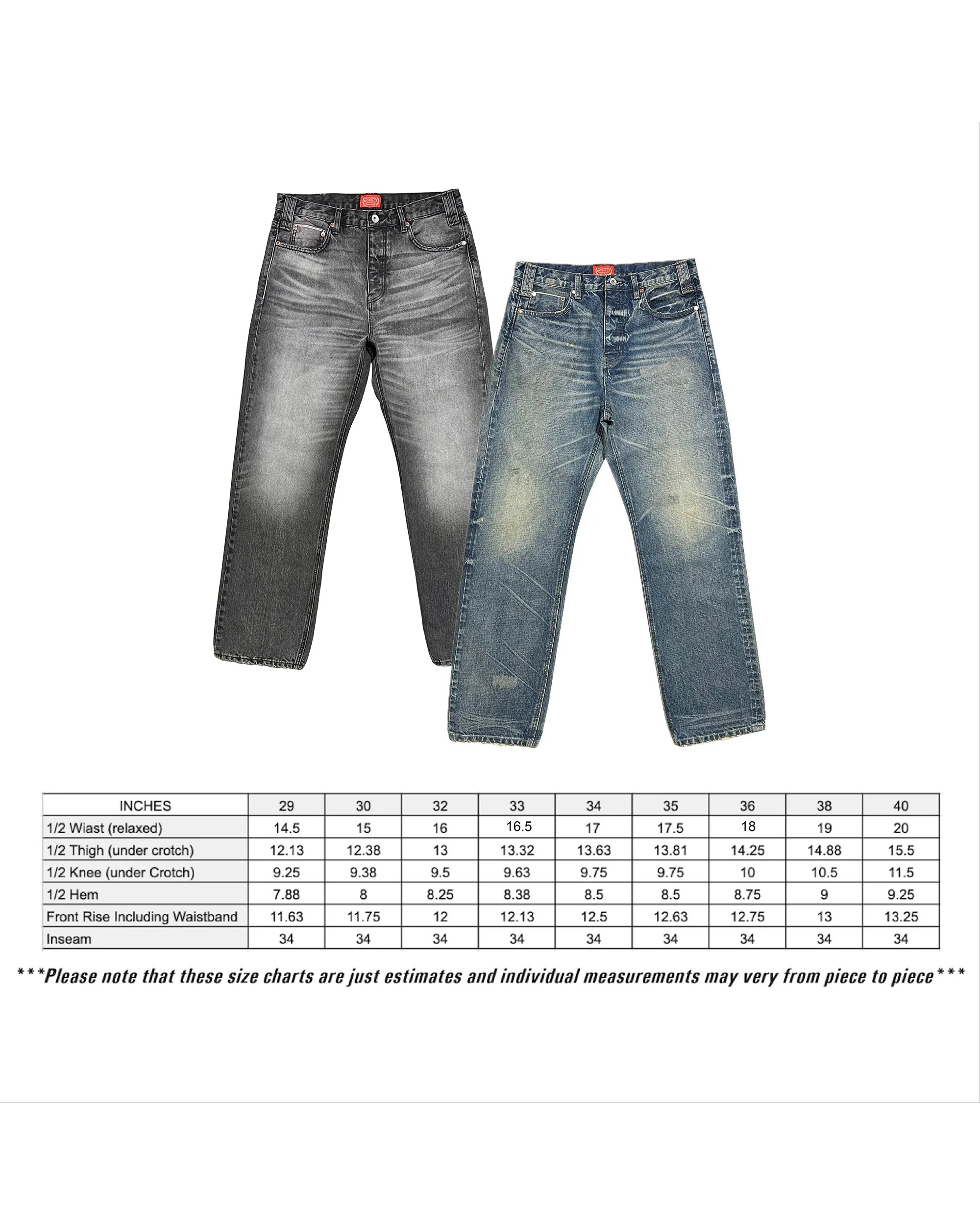 Classic Washed Straight Jean - BLACK - Image 9