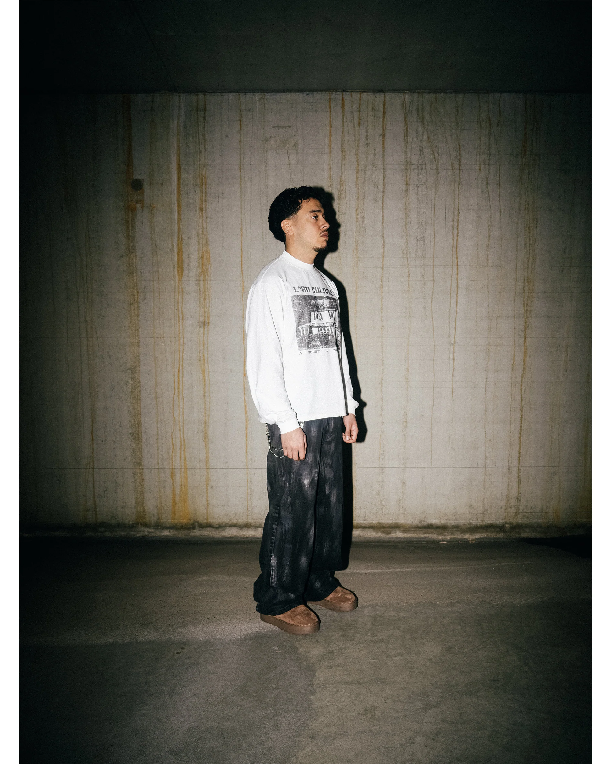 COATED DENIM - BLACK - Image 4