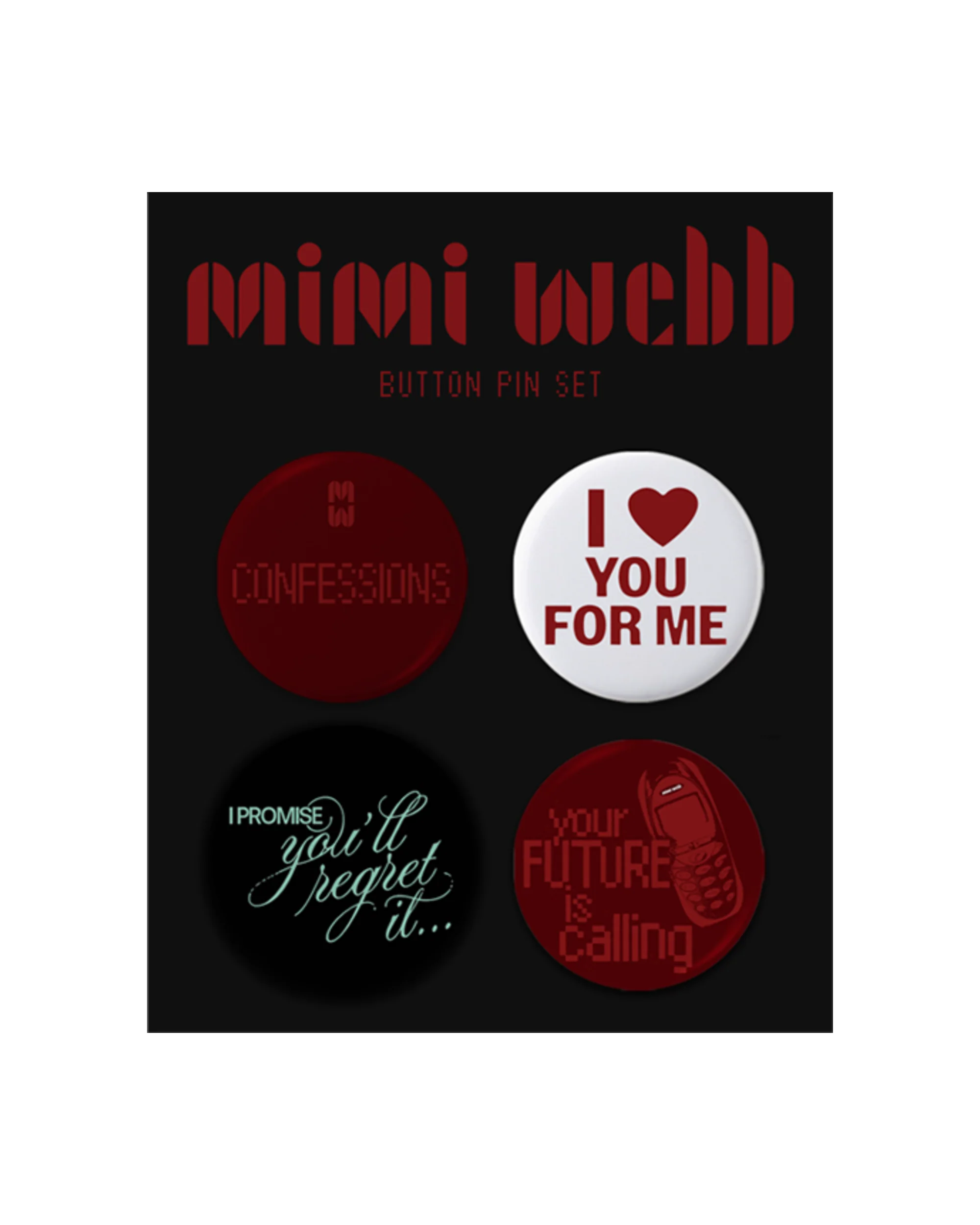 Confessions Button Pin Pack