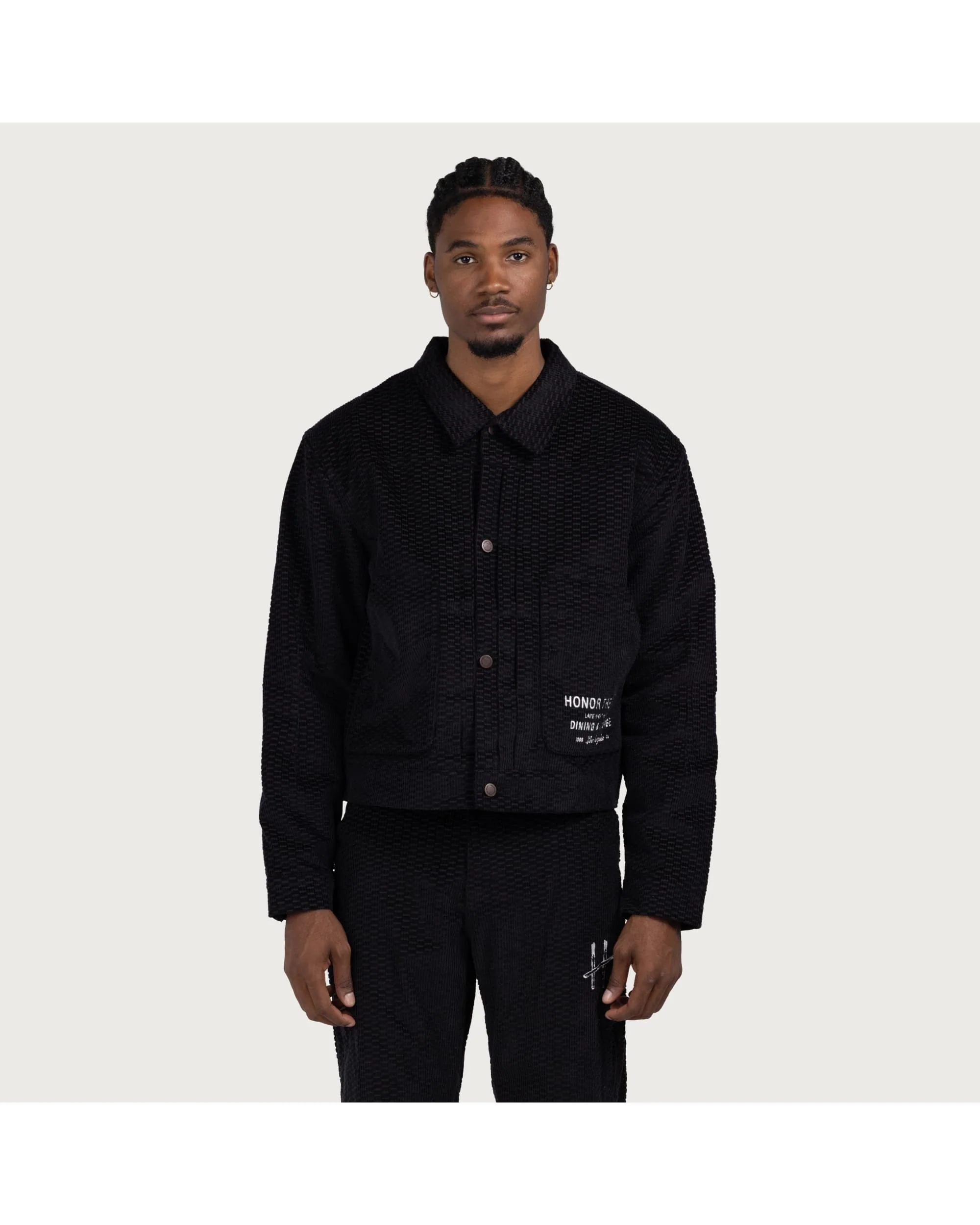 Cord Jacket - Black - Image 6