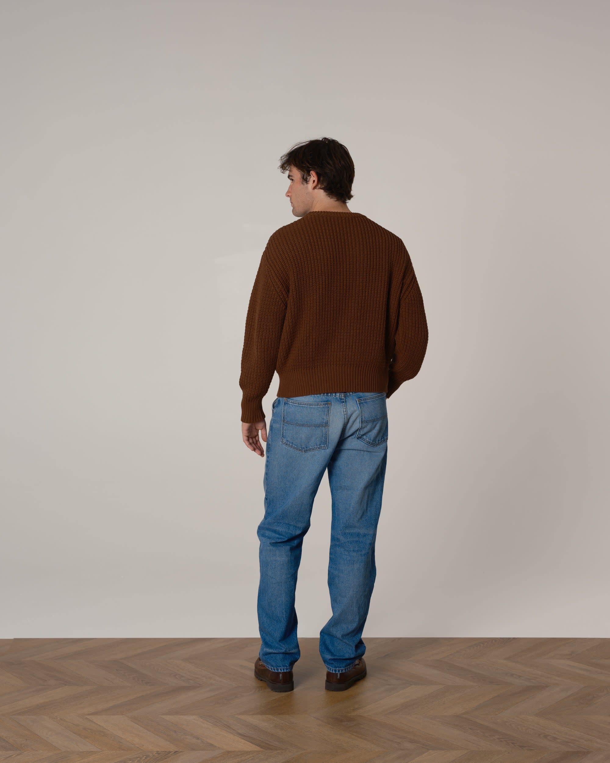 Cotton Fisherman Knit Sweater - Image 3