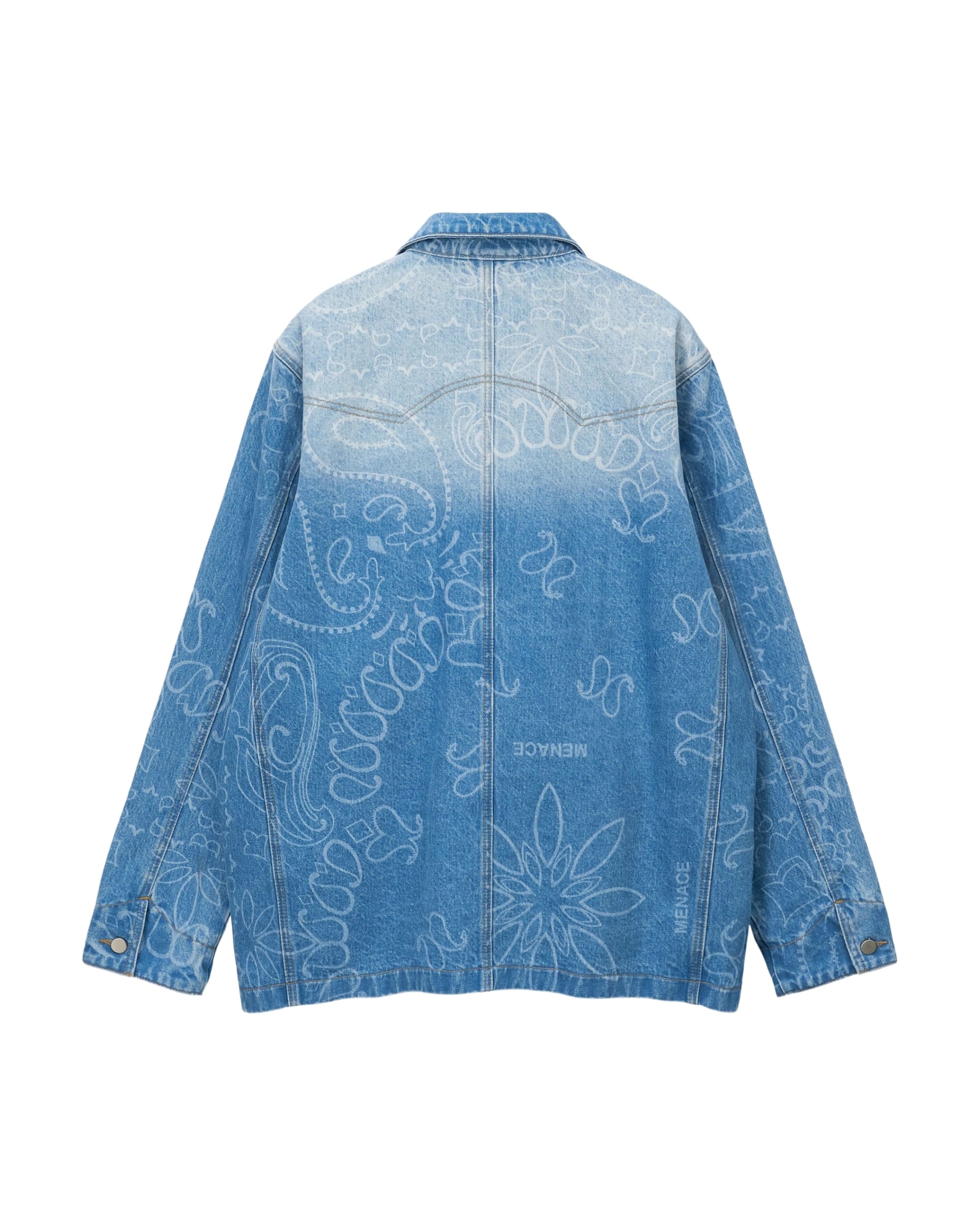 DENIM PAISLEY CHORE JACKET - Image 2