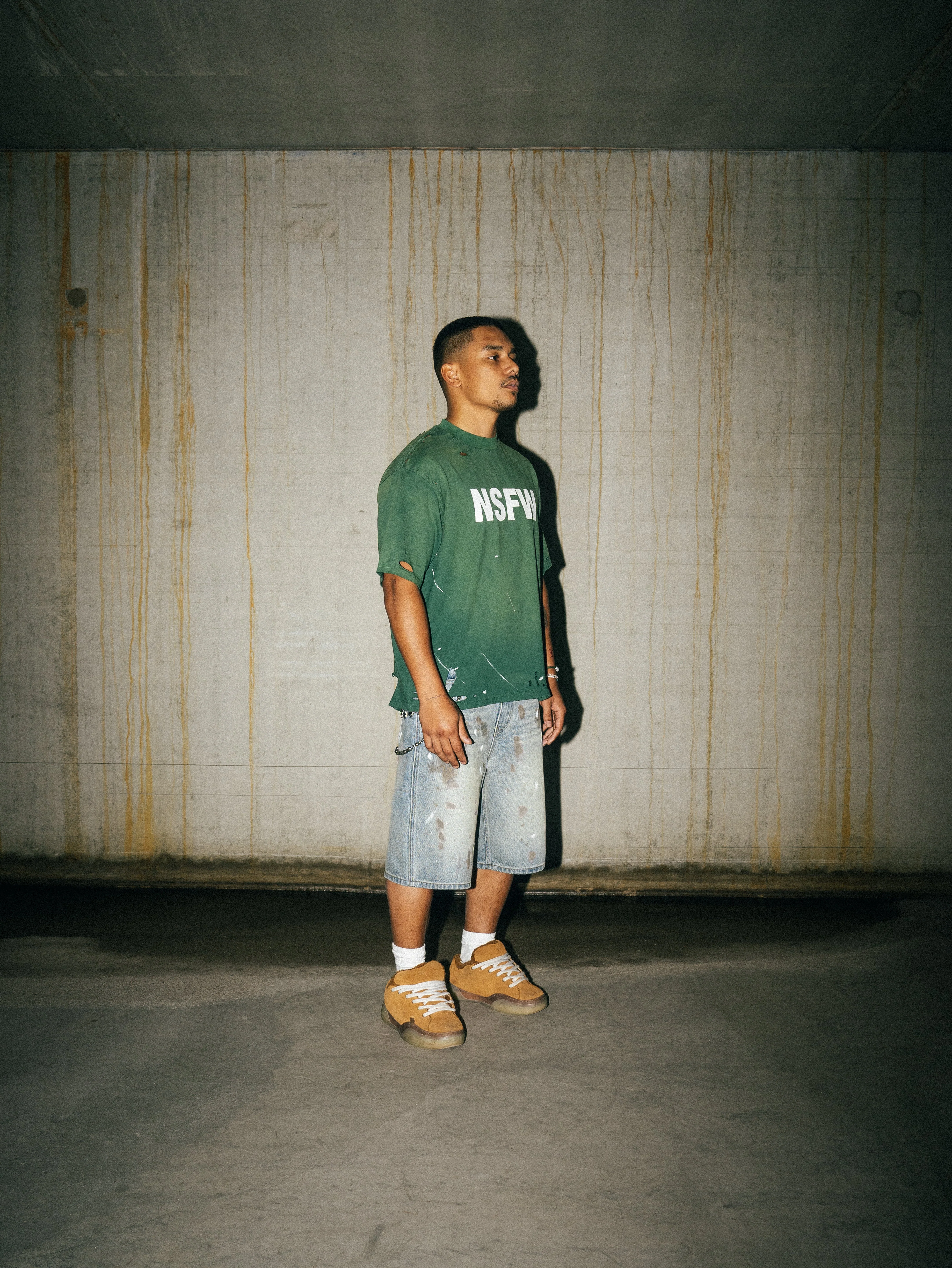 DESTROYED NSFW TEE - GREEN - Image 9