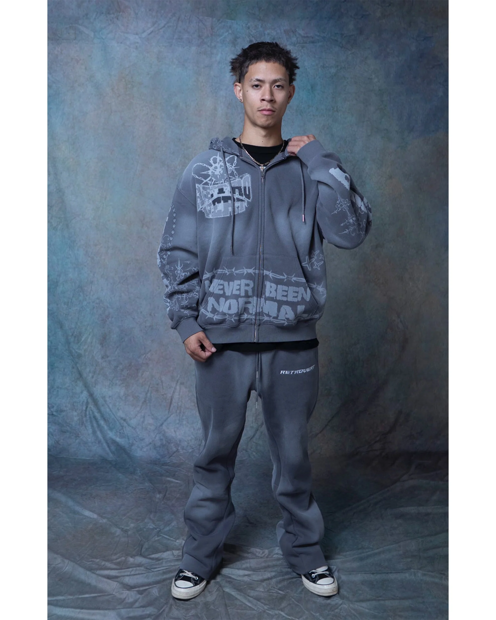 DESTROYER MATCHING ZIP-UP GREY - Image 4