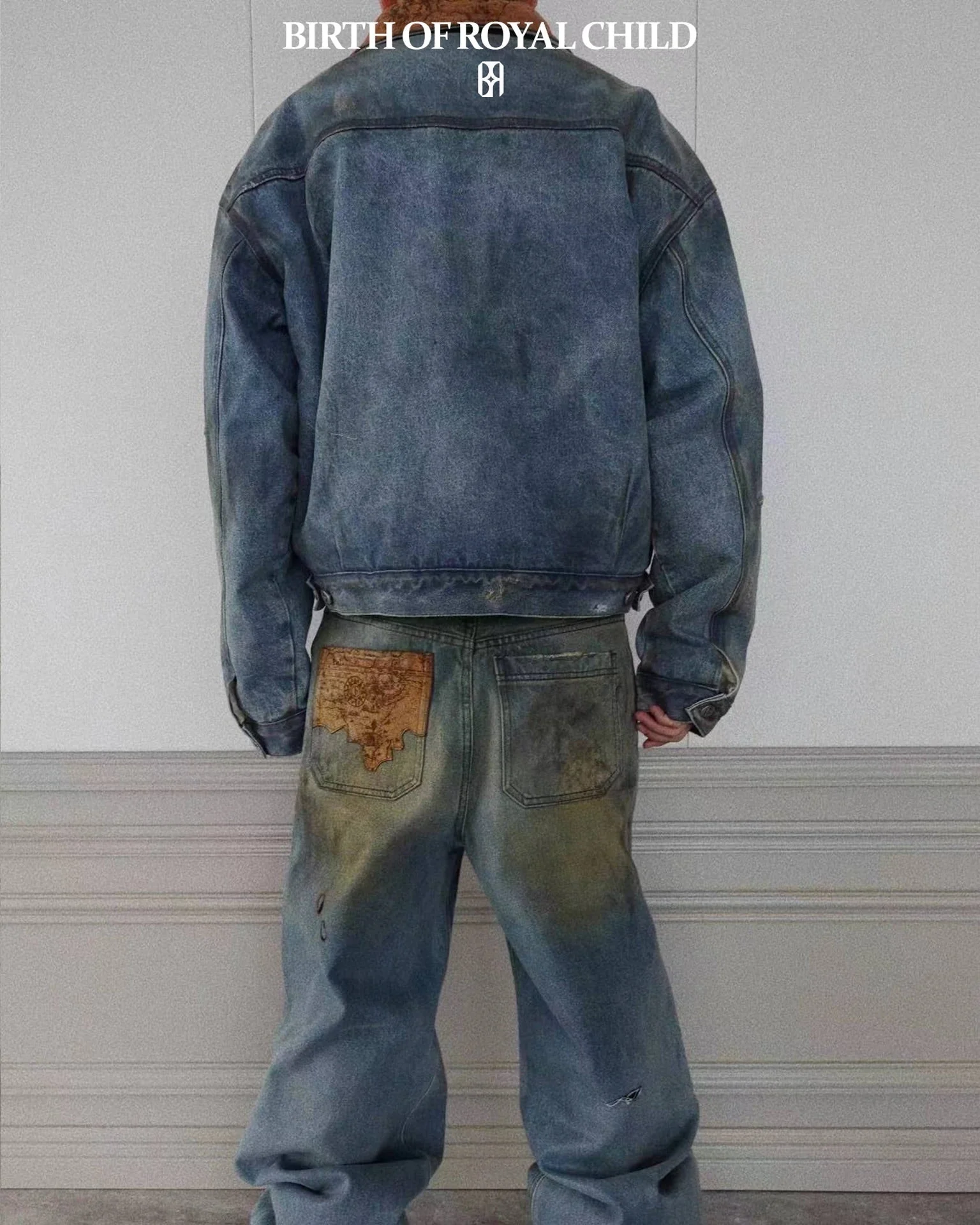 Dirty-Washed Furry Denim Jacket - Image 24