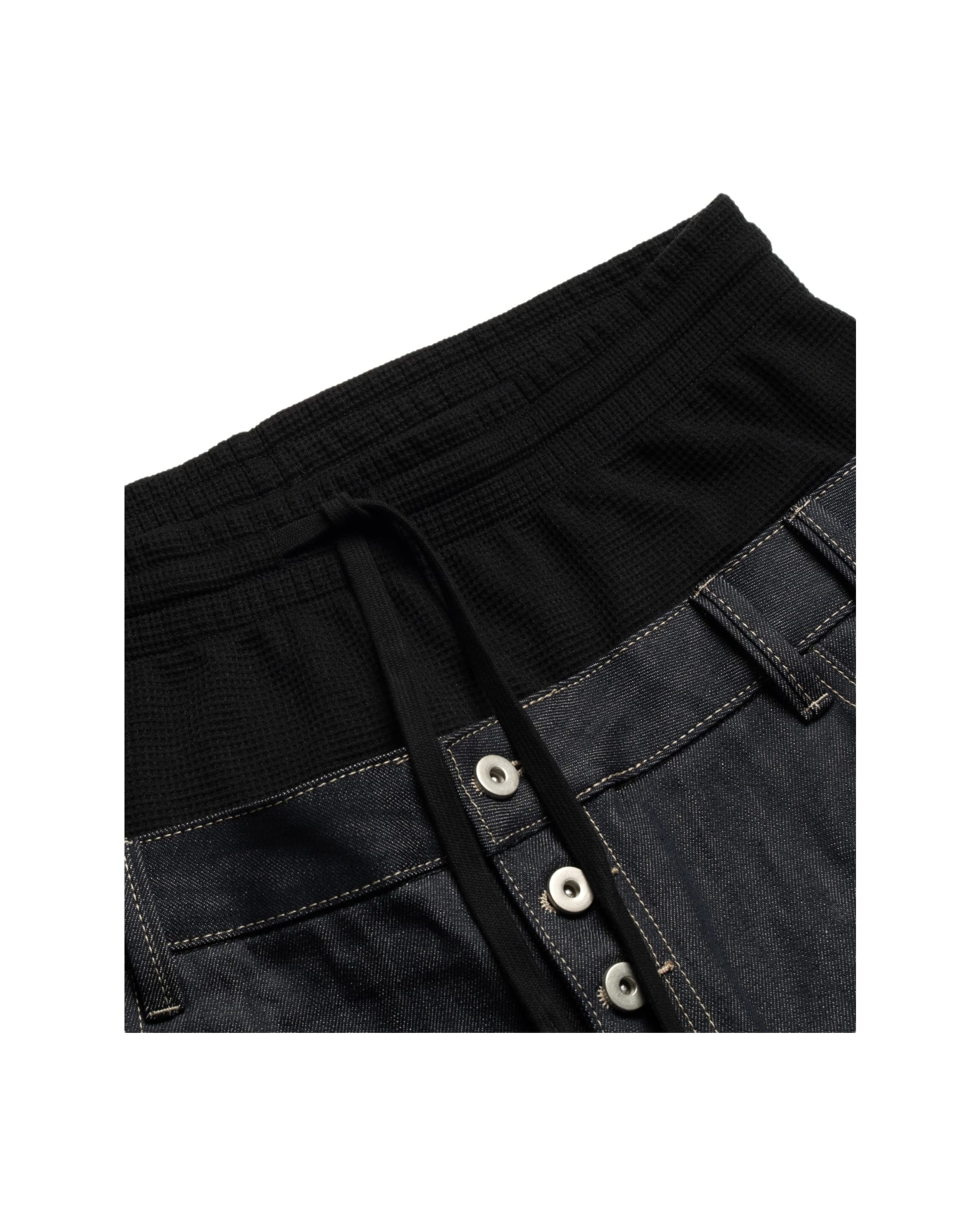 DOUBLE-WAIST RAW DENIM JEANS - Image 3