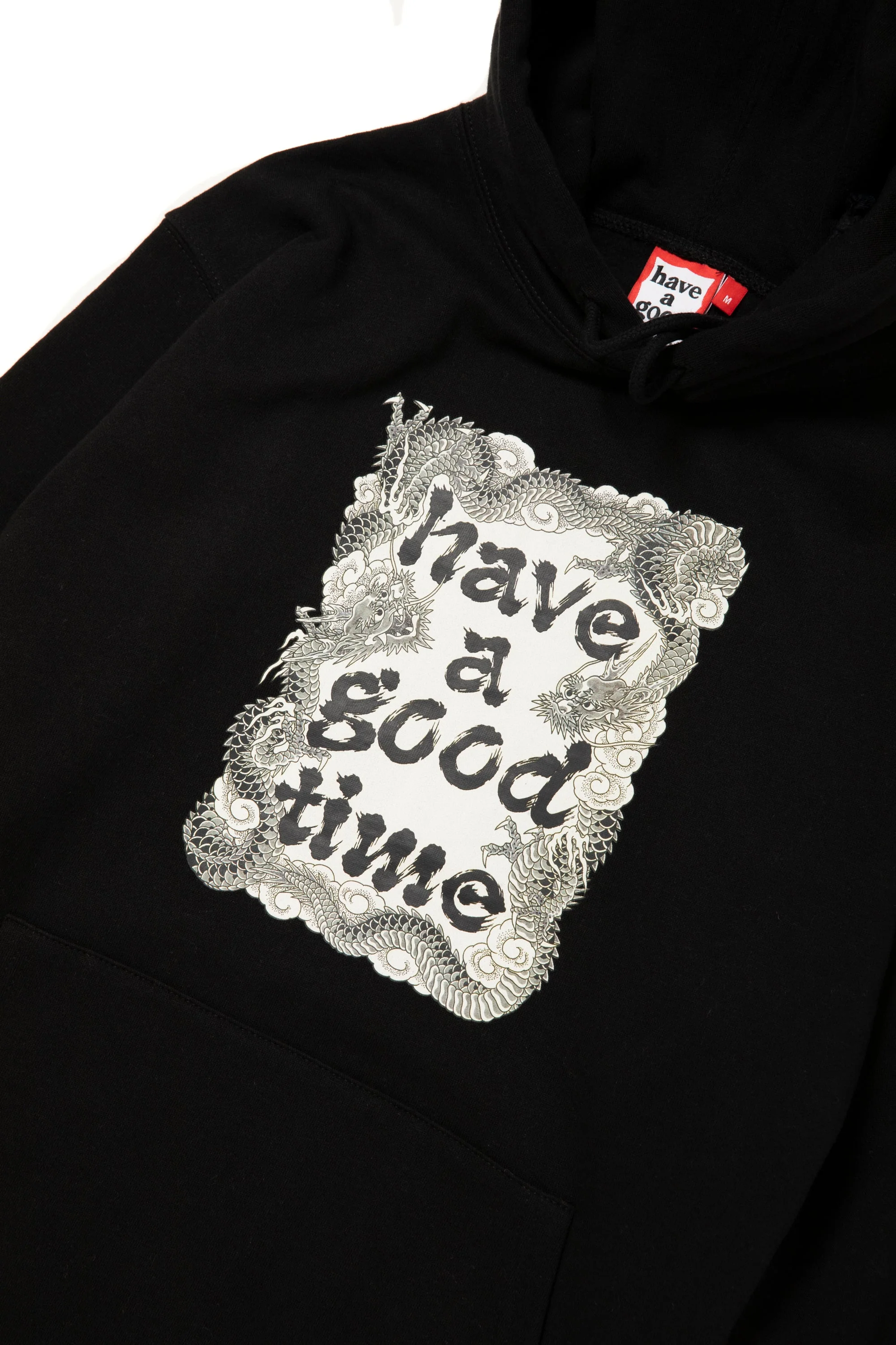 DRAGON FRAME PULLOVER HOODIE FL - BLACK - Image 7