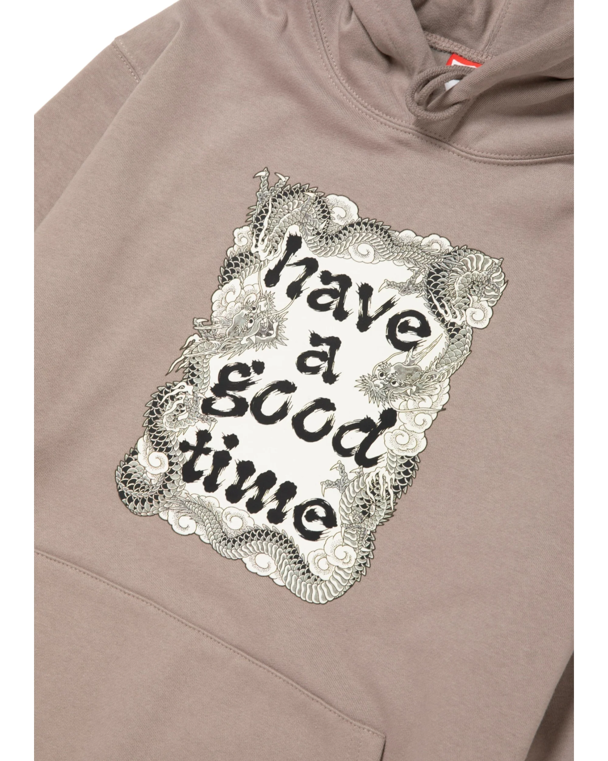 DRAGON FRAME PULLOVER HOODIE FL - GREIGE - Image 2