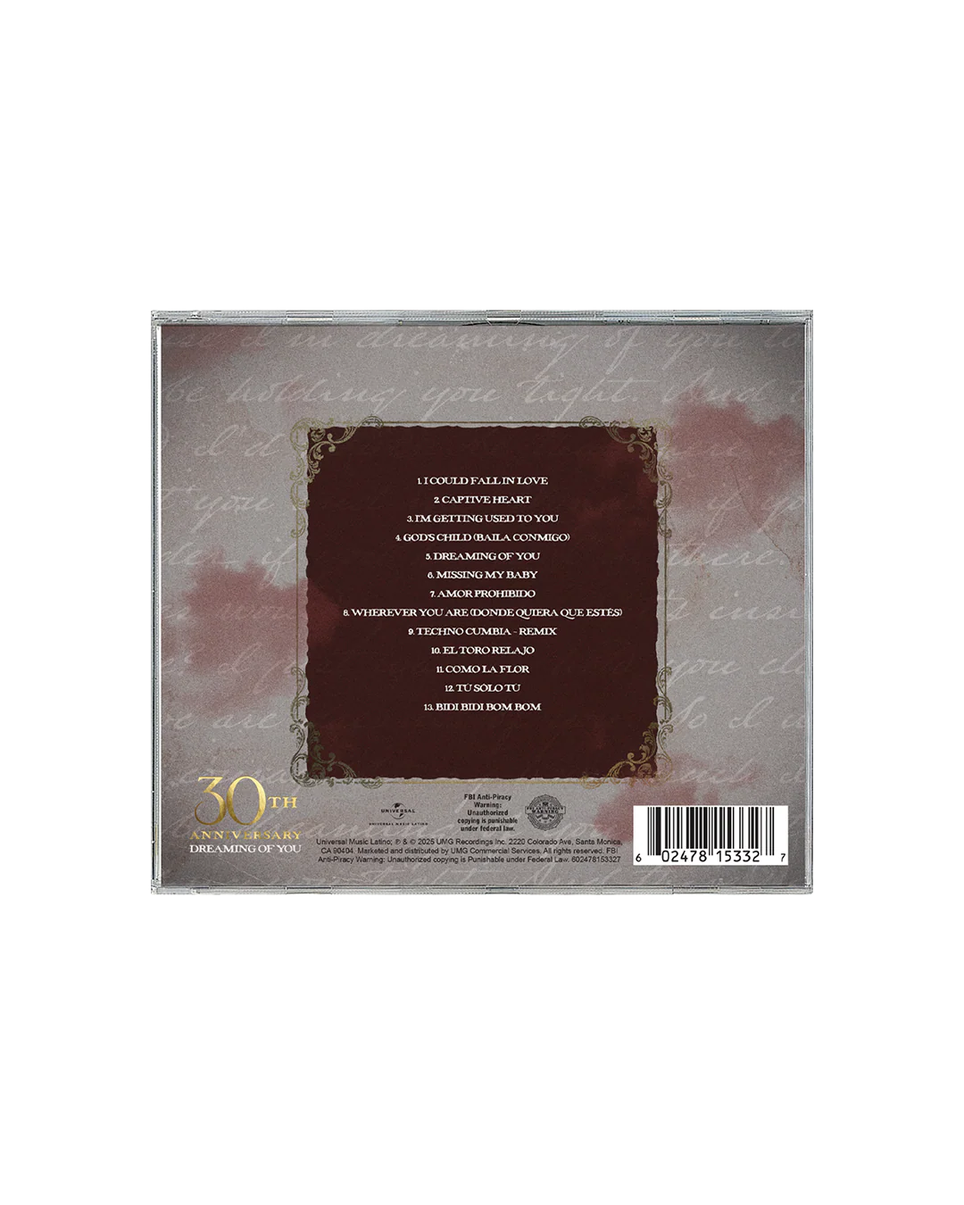 Dreaming of You (30th Anniversary) CD - Image 2